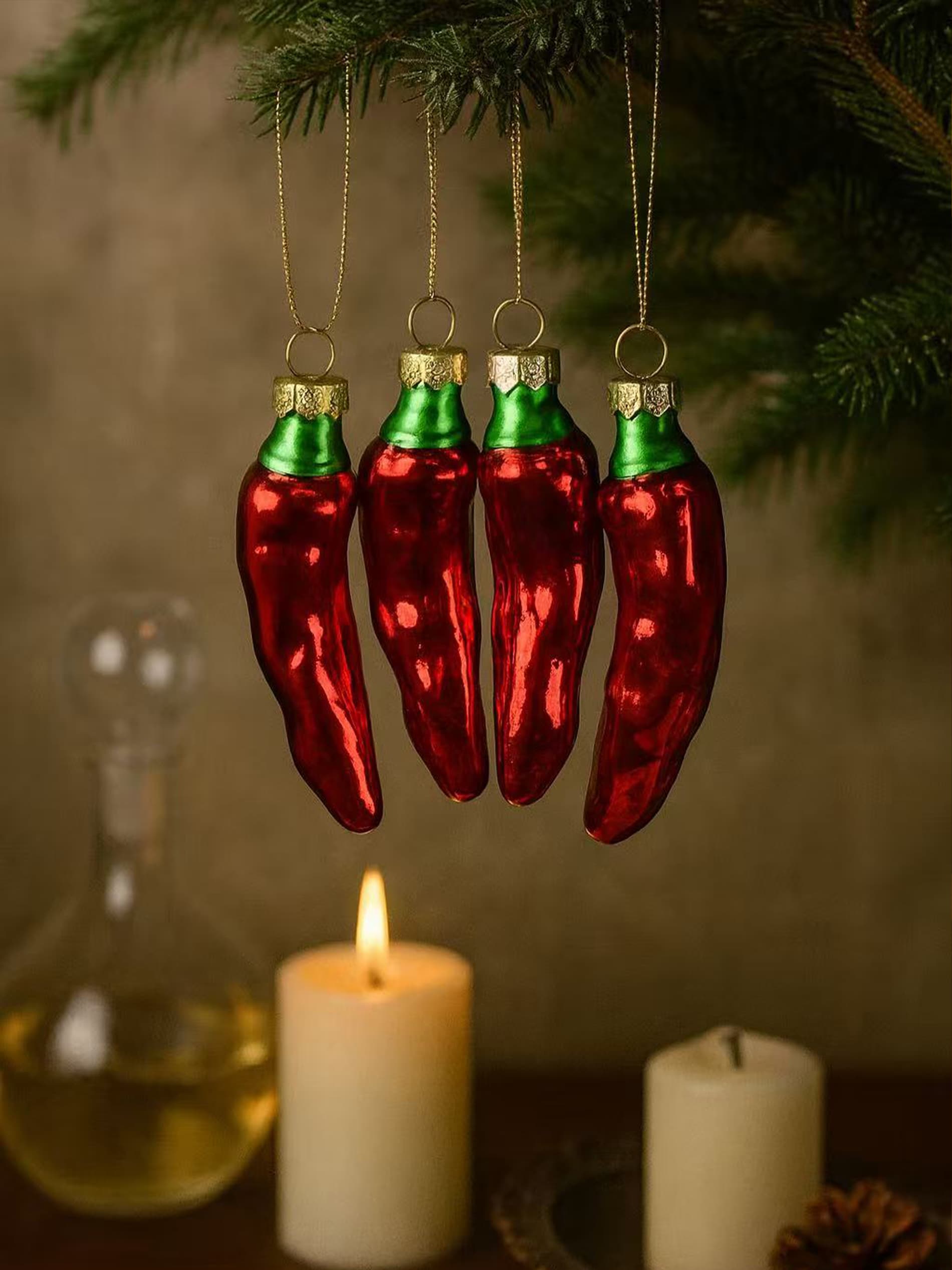 Sinsay - Σετ 4 χριστουγεννιάτικες μπάλες - κοκκινο φωτογραφία