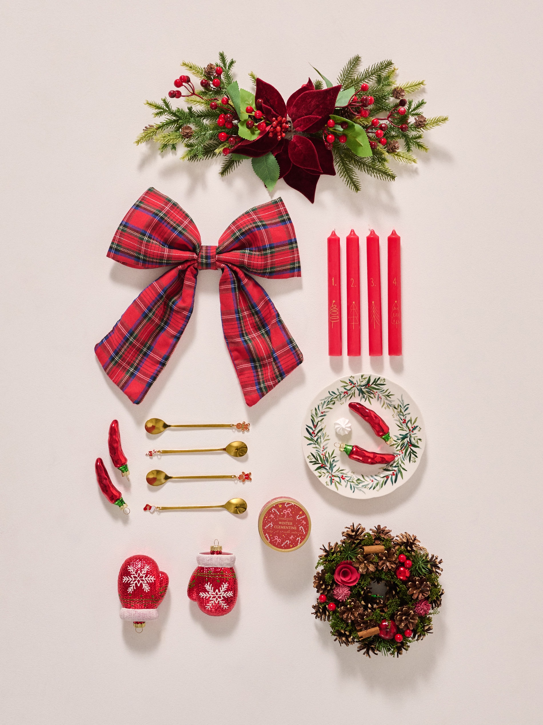 Sinsay - Σετ 4 χριστουγεννιάτικες μπάλες - κοκκινο φωτογραφία