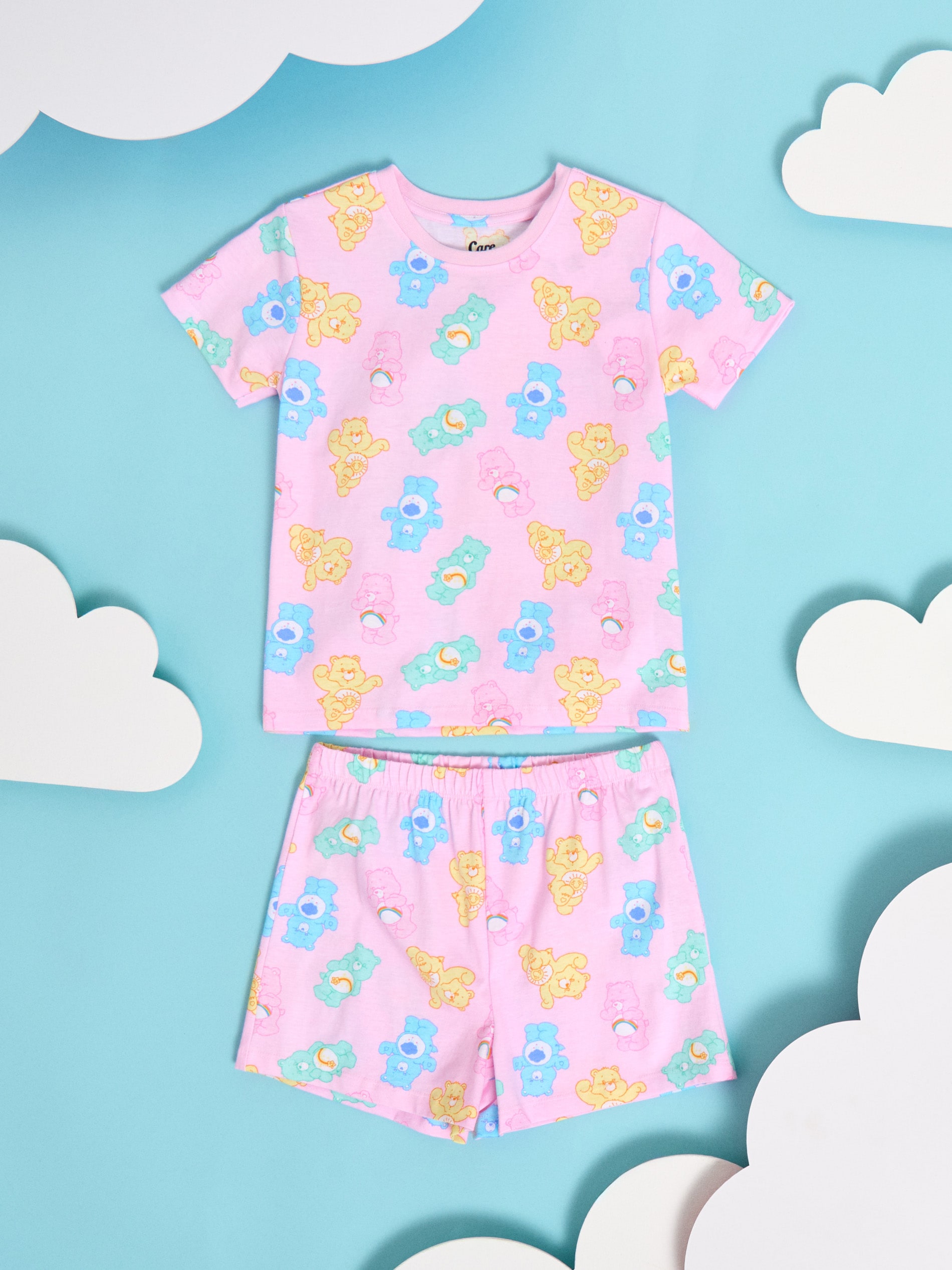 Sinsay - Bawełniana piżama dwuczęściowa Care Bears - różowy