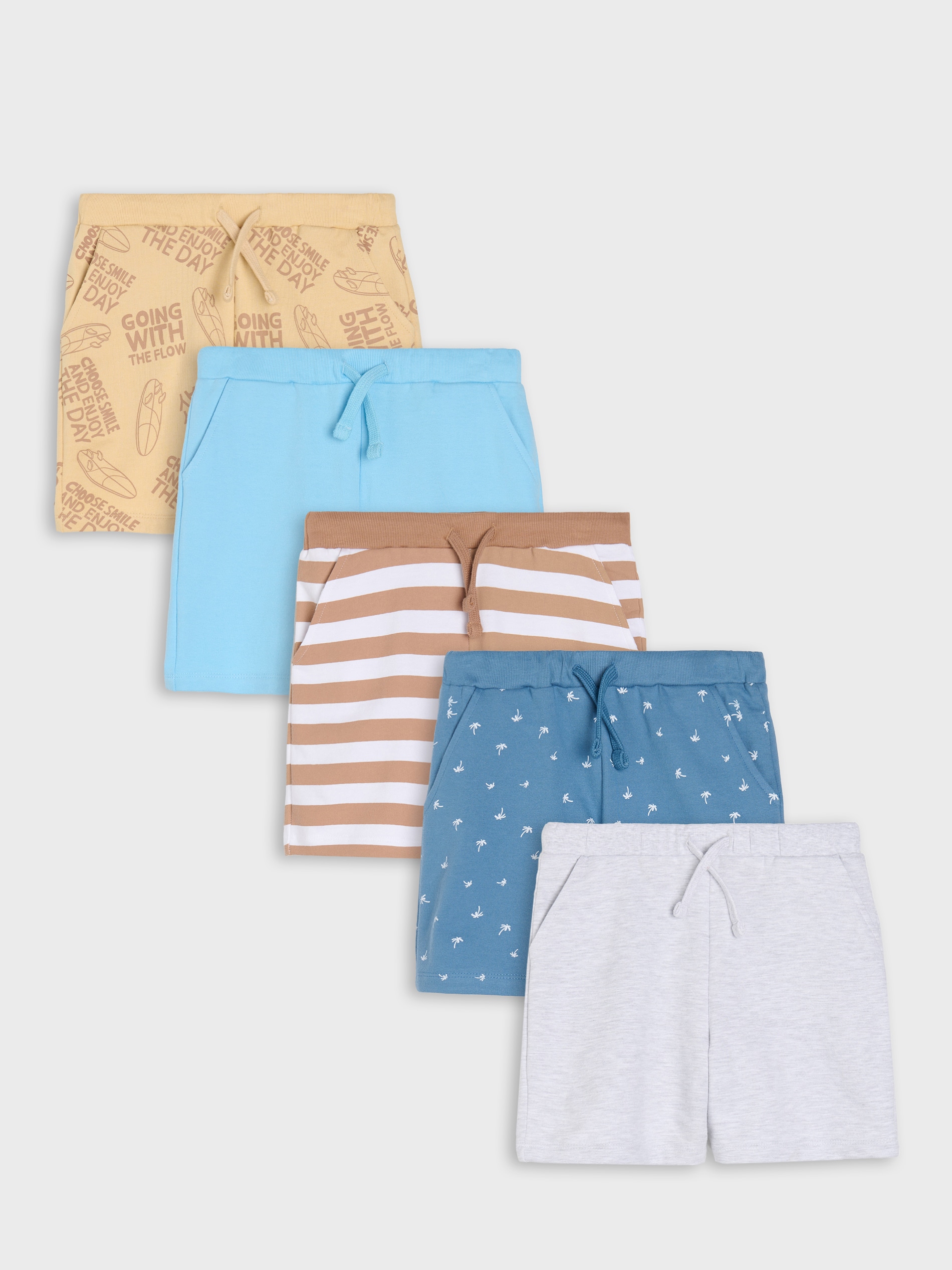 Sinsay - Bawełniane szorty 5 pack - wielobarwny
