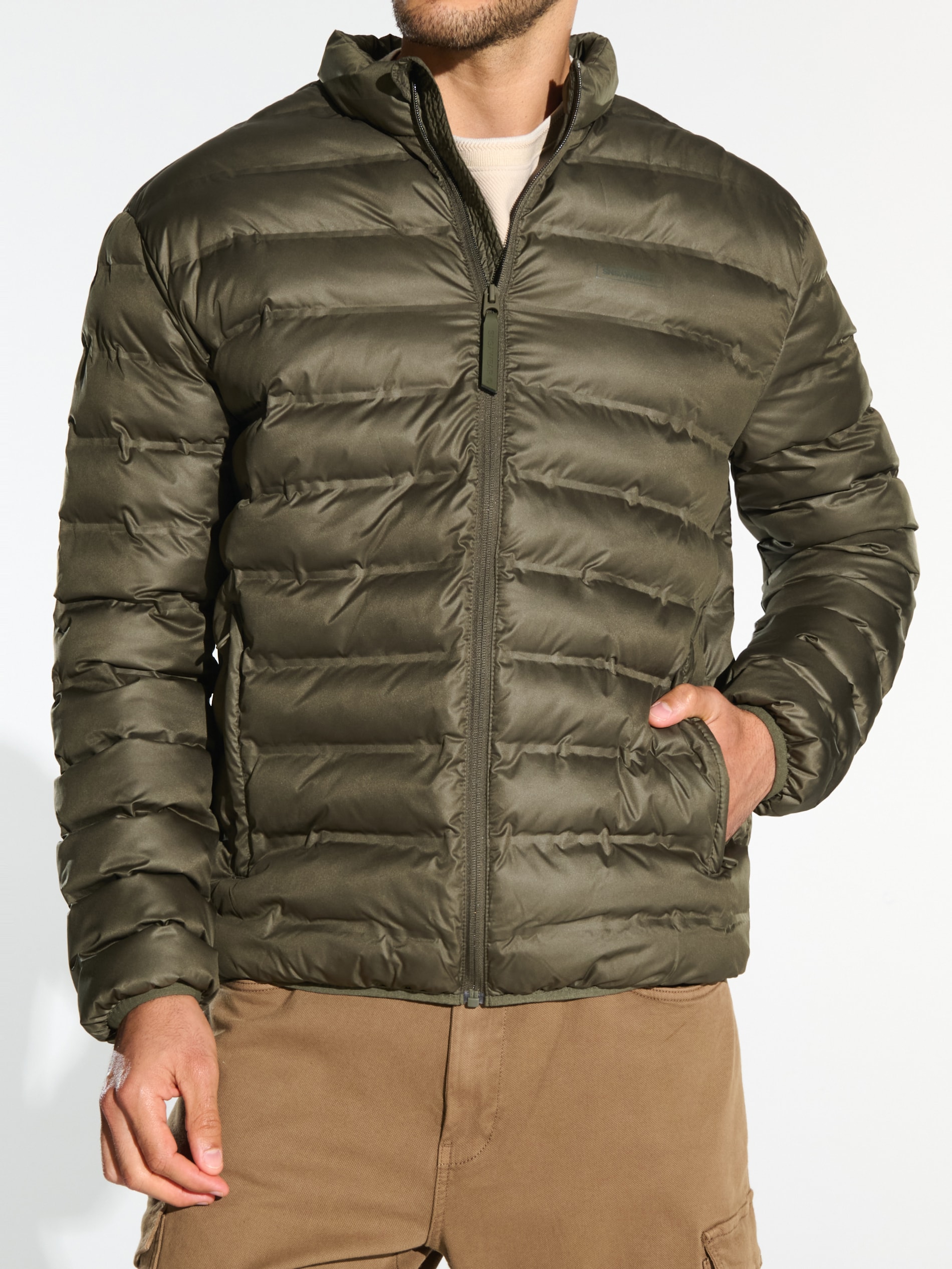 Sinsay - Καπιτονέ τζάκετ - χακί φωτογραφία