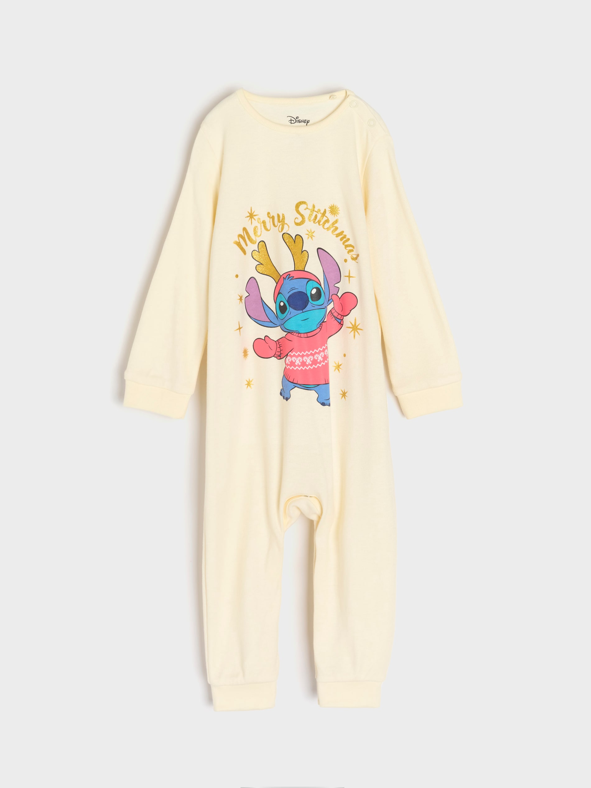 Sinsay - Pajacyk Stitch - kremowy