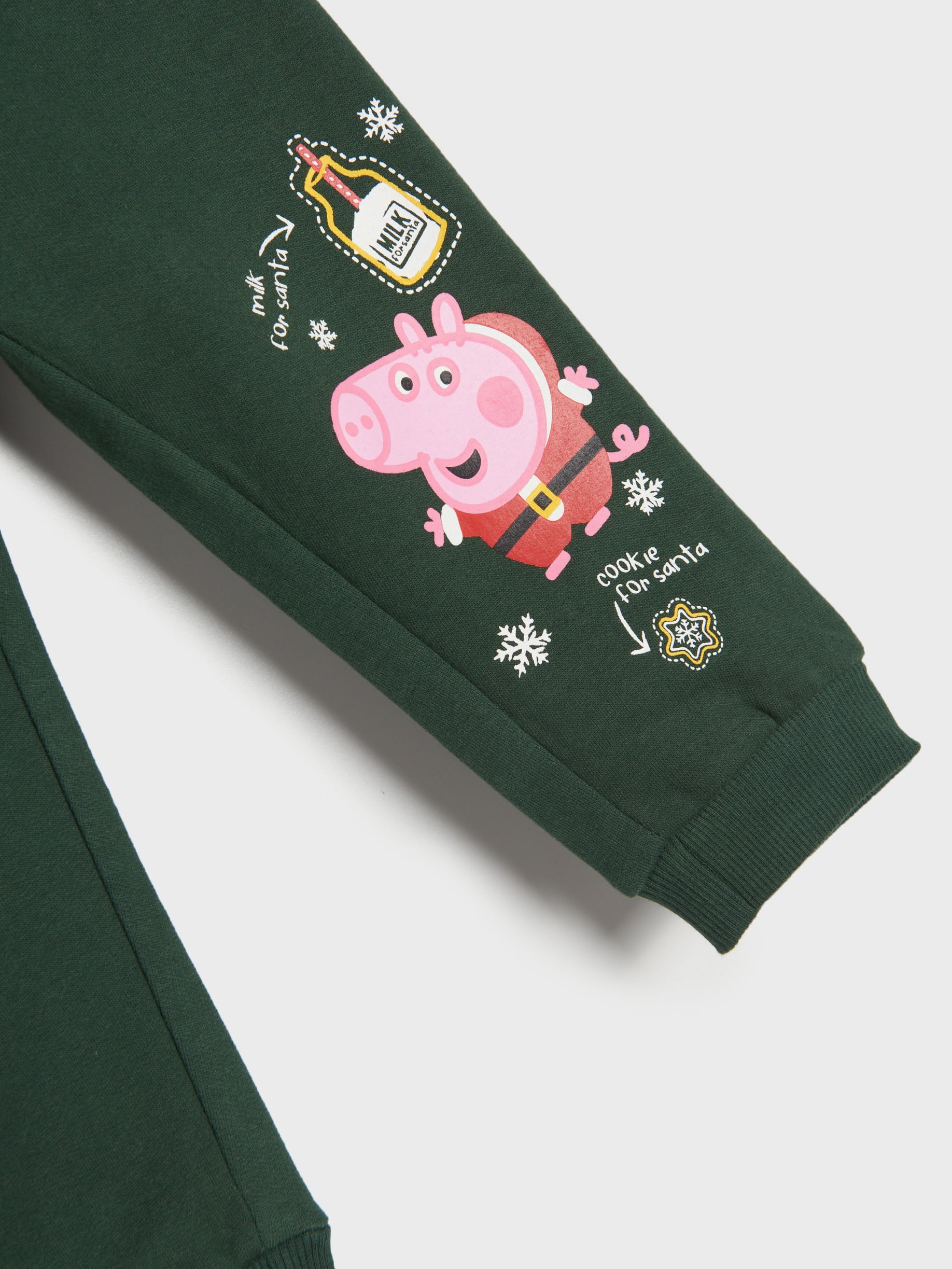 Sinsay - Pantaloni Sport Peppa Pig - Verde-închis