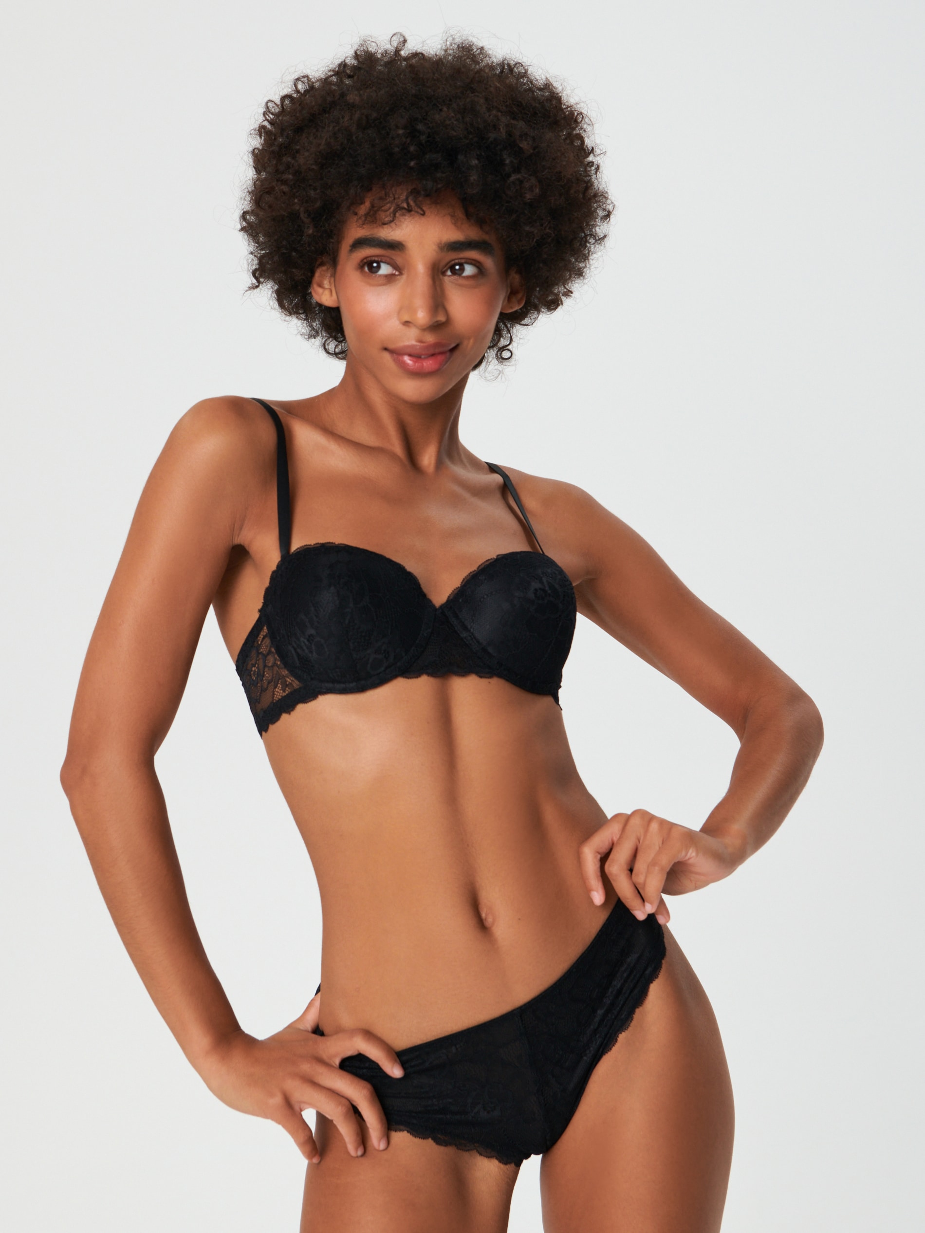 Sinsay - Majtki brazyliany - czarny