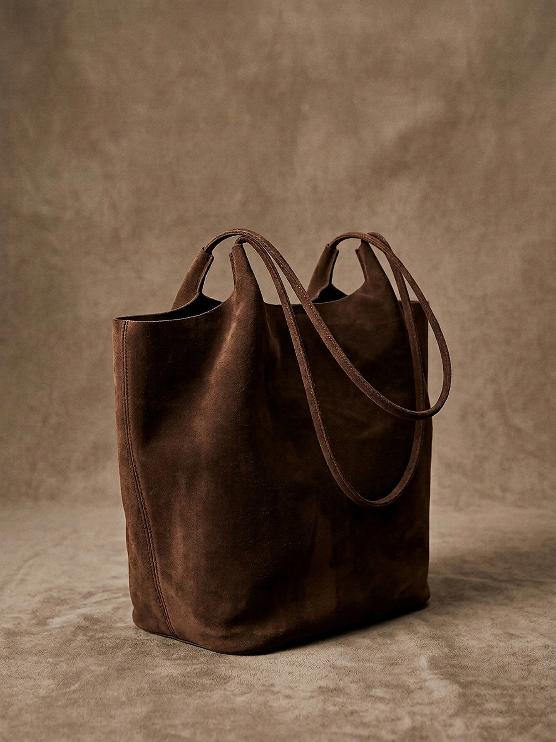 Torebka shopper z imitacji zamszu