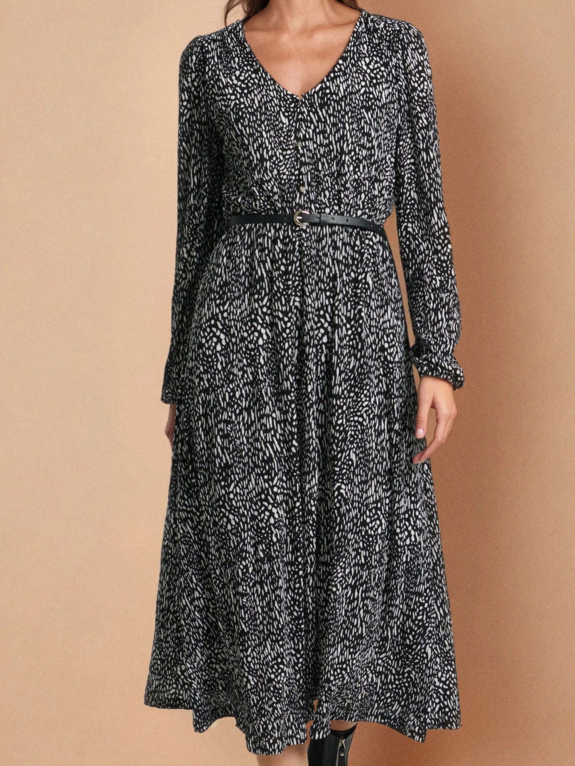 Sinsay - Φόρεμα με ζώνη - πολυχρωμο φωτογραφία