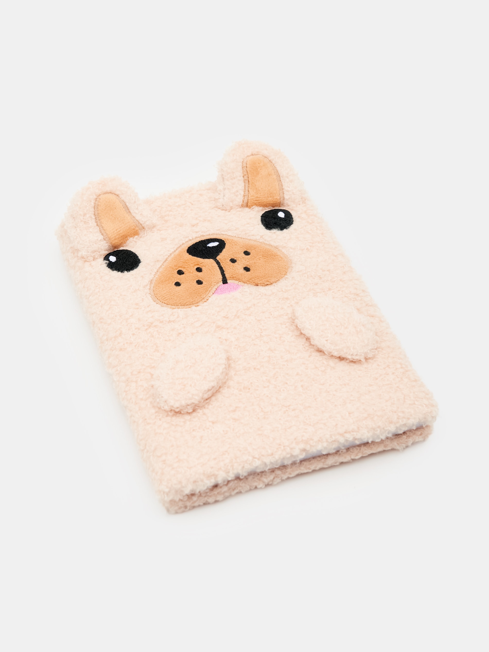 Sinsay - Τετράδιο με εξώφυλλο από πλέγμα - μπεζ φωτογραφία