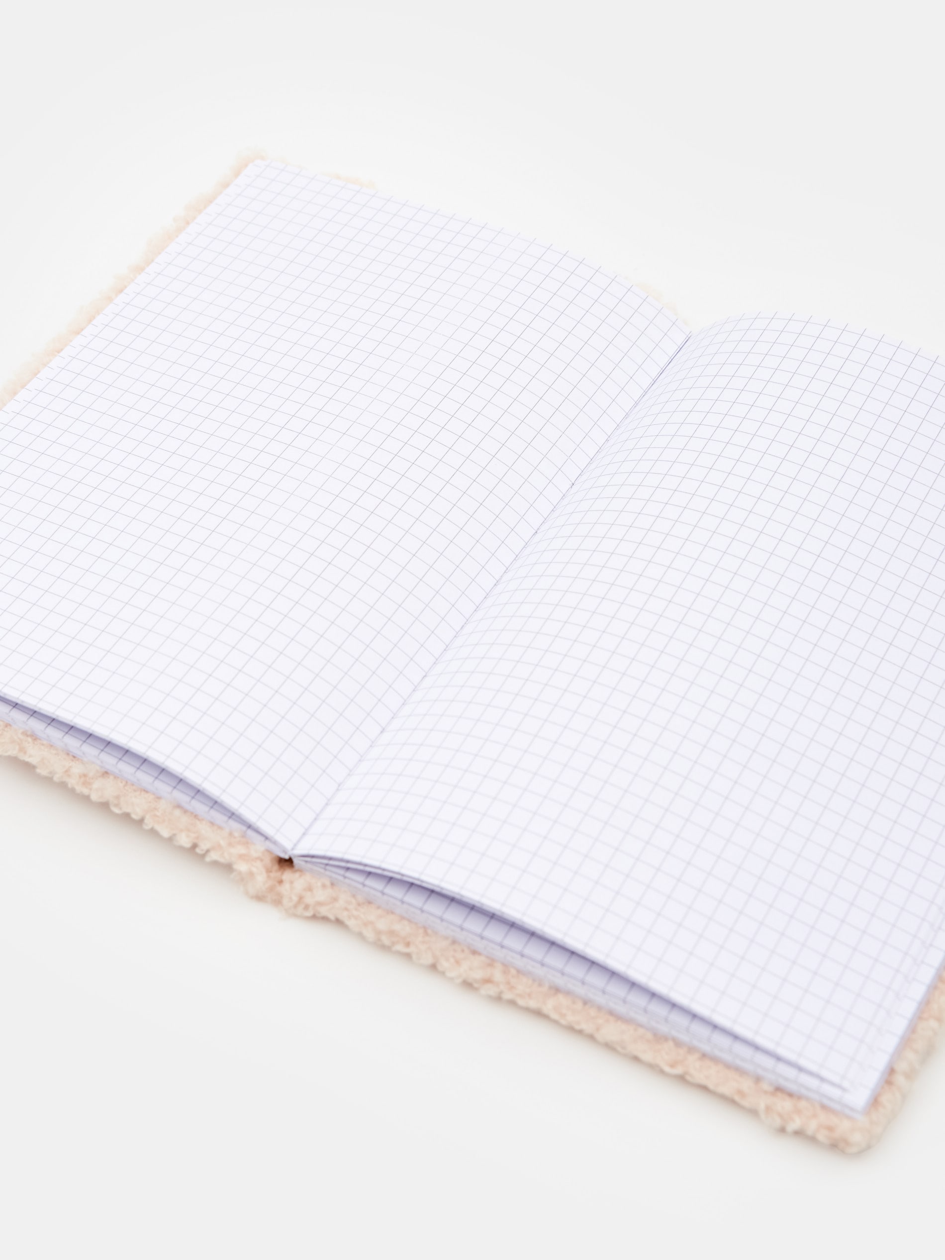 Sinsay - Τετράδιο με εξώφυλλο από πλέγμα - μπεζ φωτογραφία