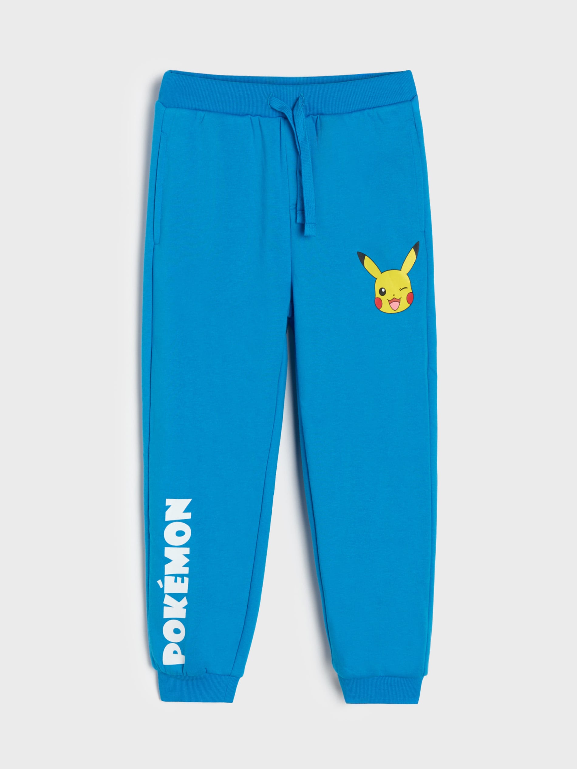 Sinsay - Spodnie dresowe jogger Pokemon - niebieski