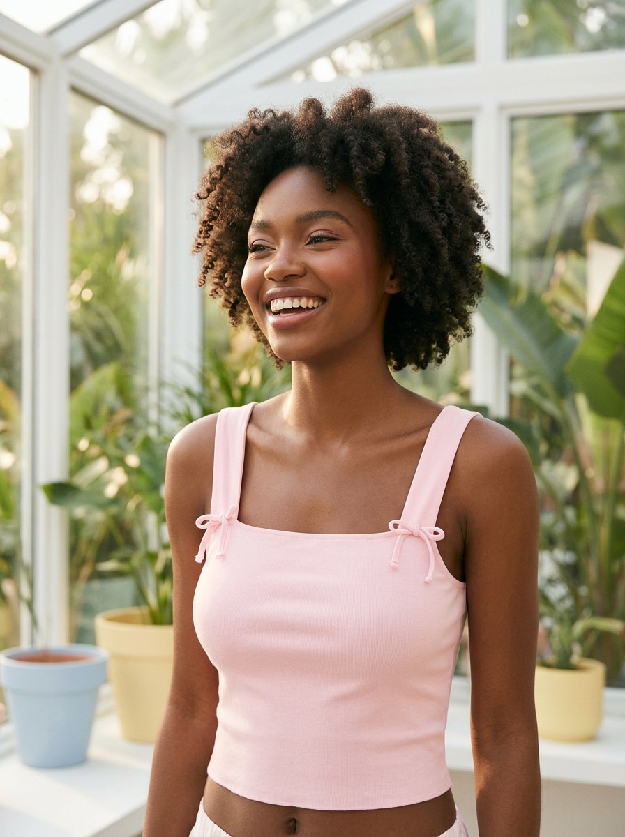 Sinsay - Top na ramiączkach - różowy