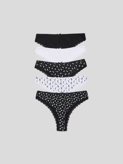 Brazilian knickers 3 pack Color black - SINSAY - 8241M-99X