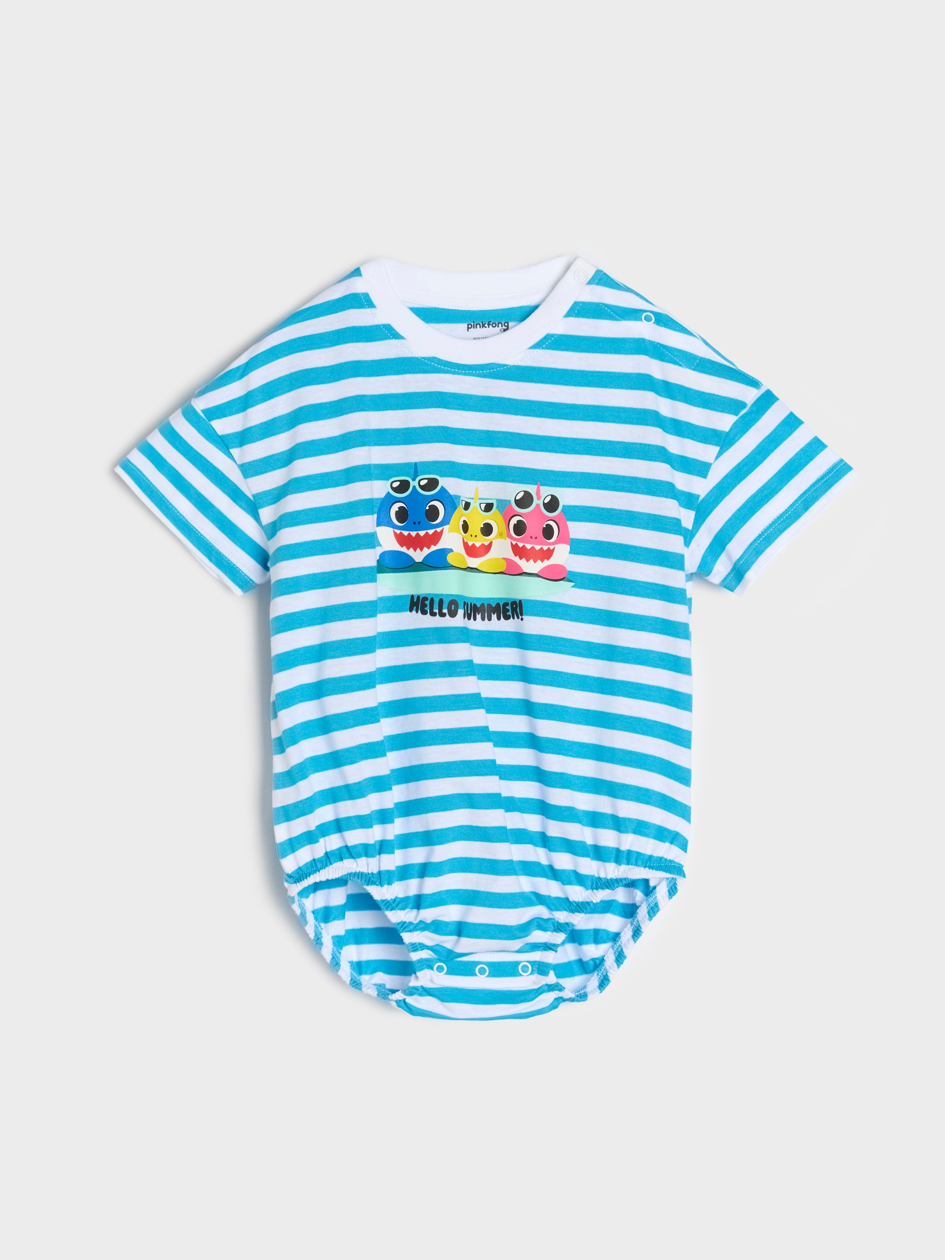 Sinsay - Body oversize Baby Shark - biały