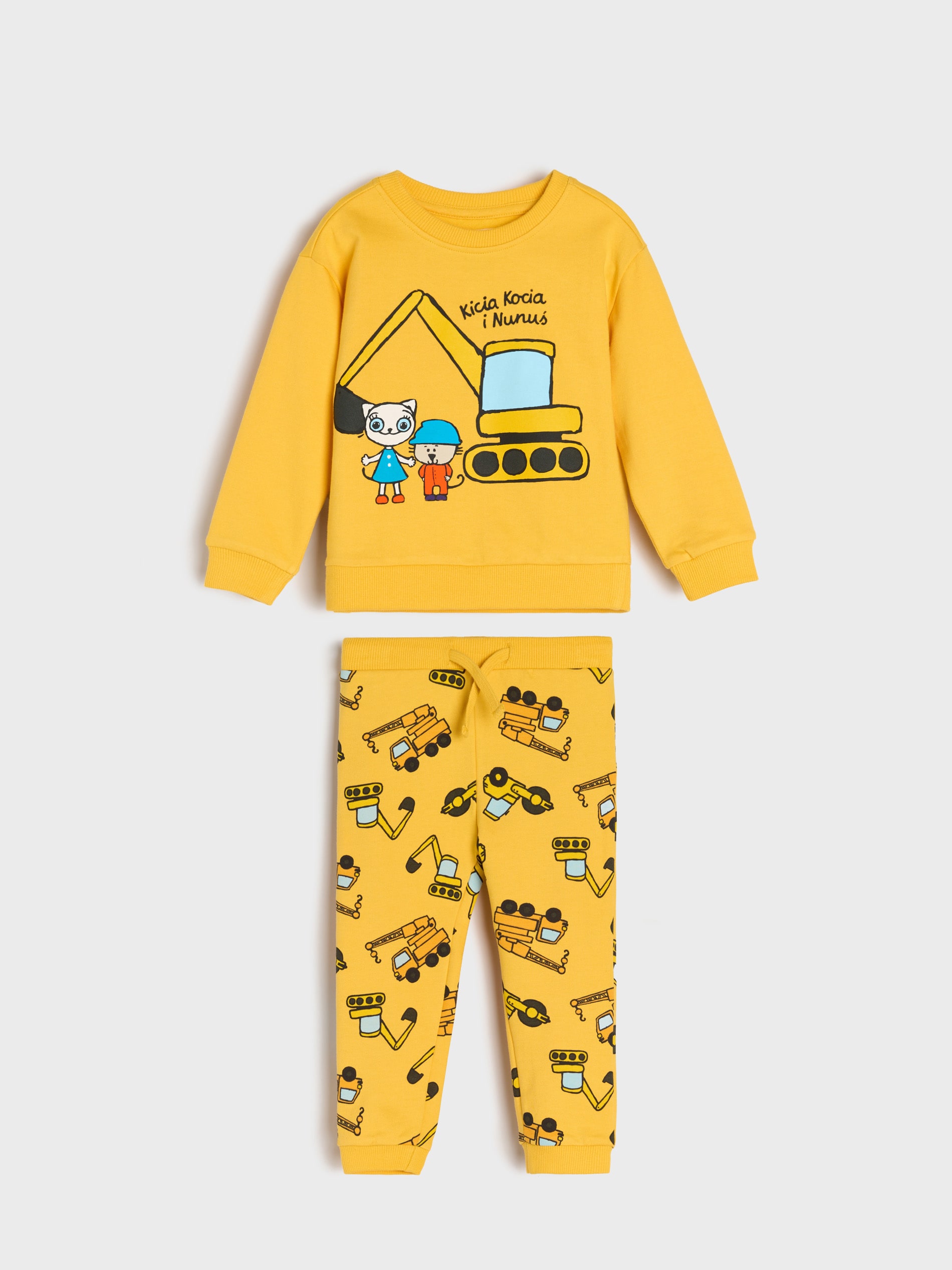 Sinsay - Komplet dzianinowy Kicia Kocia - żółty