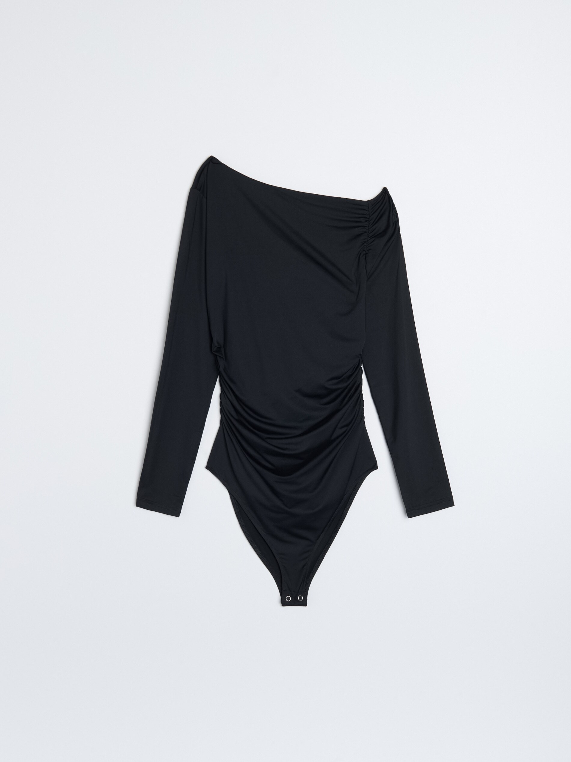 Sinsay - Κορμάκι με ασύμμετρο ντεκολτέ - μαυρο φωτογραφία