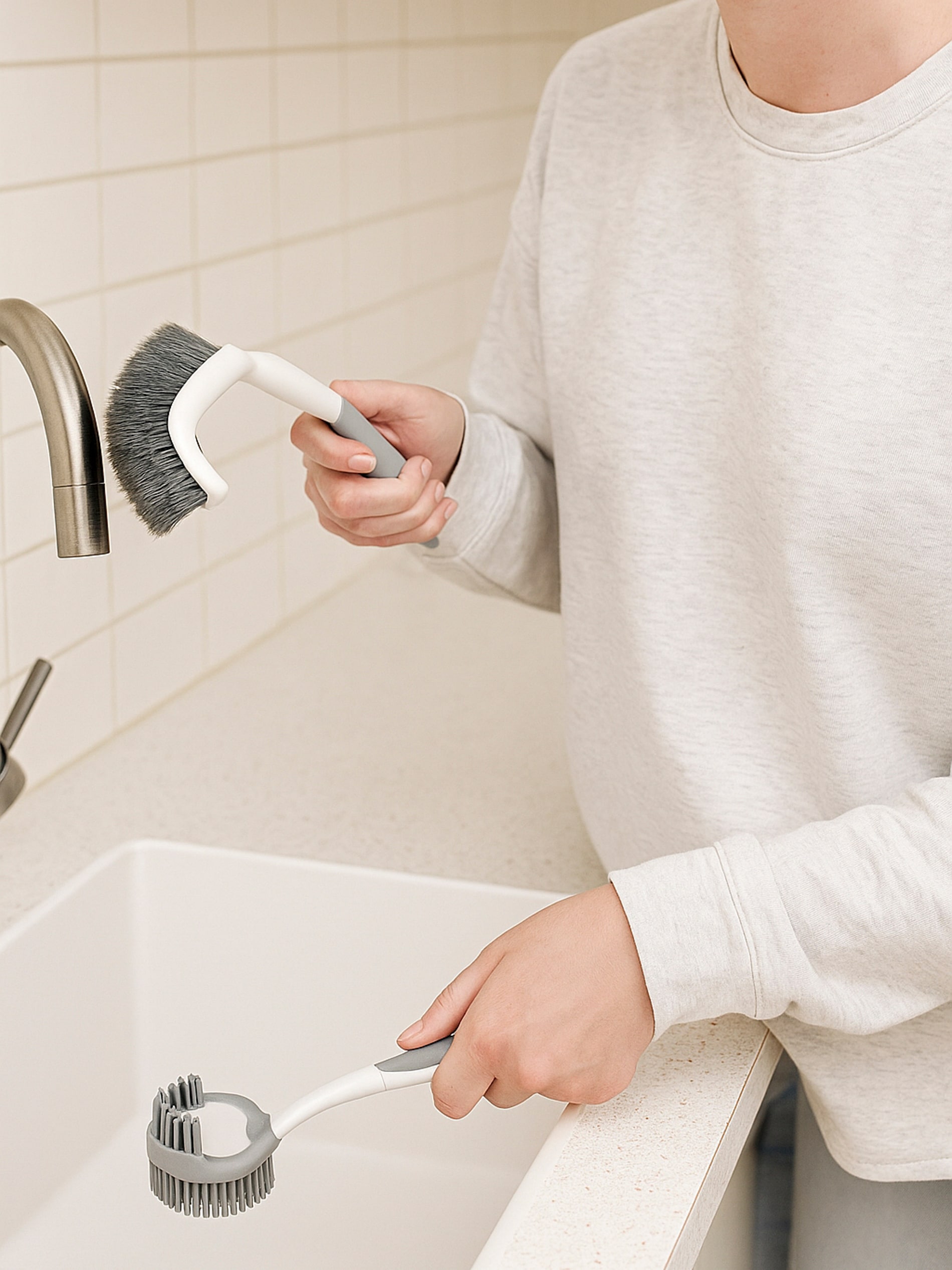 Sinsay - Σετ καθαρισμού 2 pack - ανοιχτό γκρι φωτογραφία