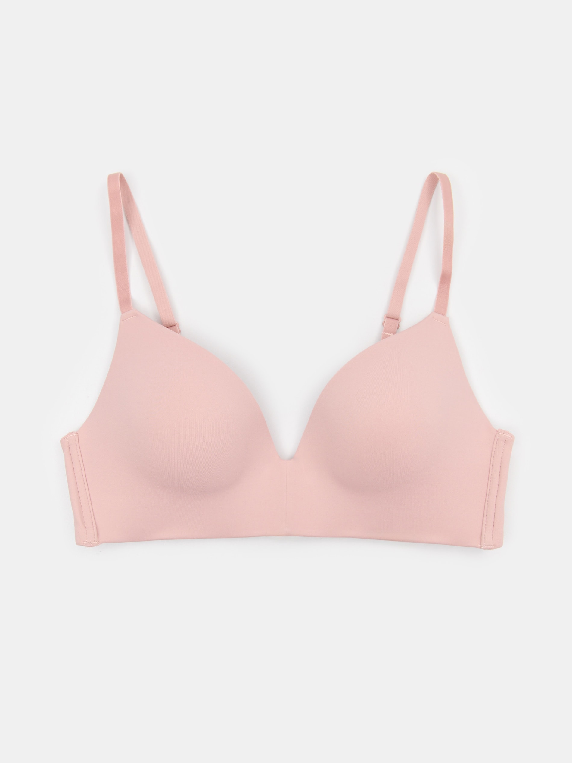 Sinsay - Bezfiszbiniowy biustonosz modelujący z formowanymi miseczkami - różowy