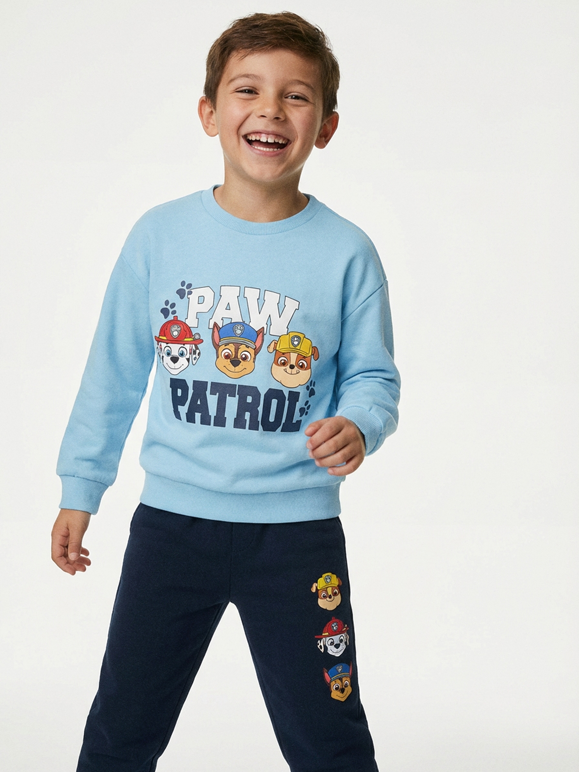 Sinsay - Bawełniany komplet dresowy z nadrukiem PAW Patrol - niebieski