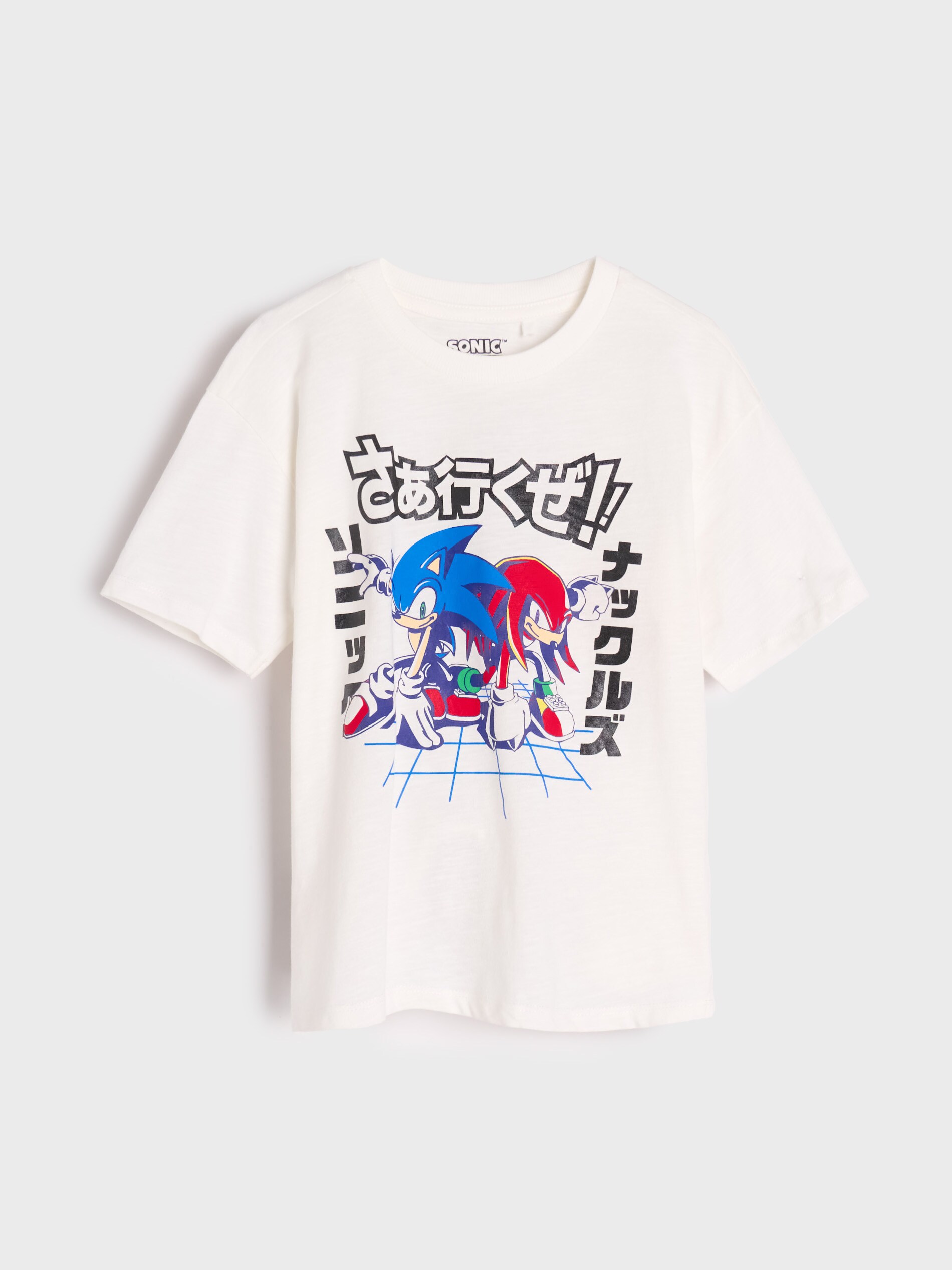 Sinsay - Tricou Sonic The Hedgehog - Alb