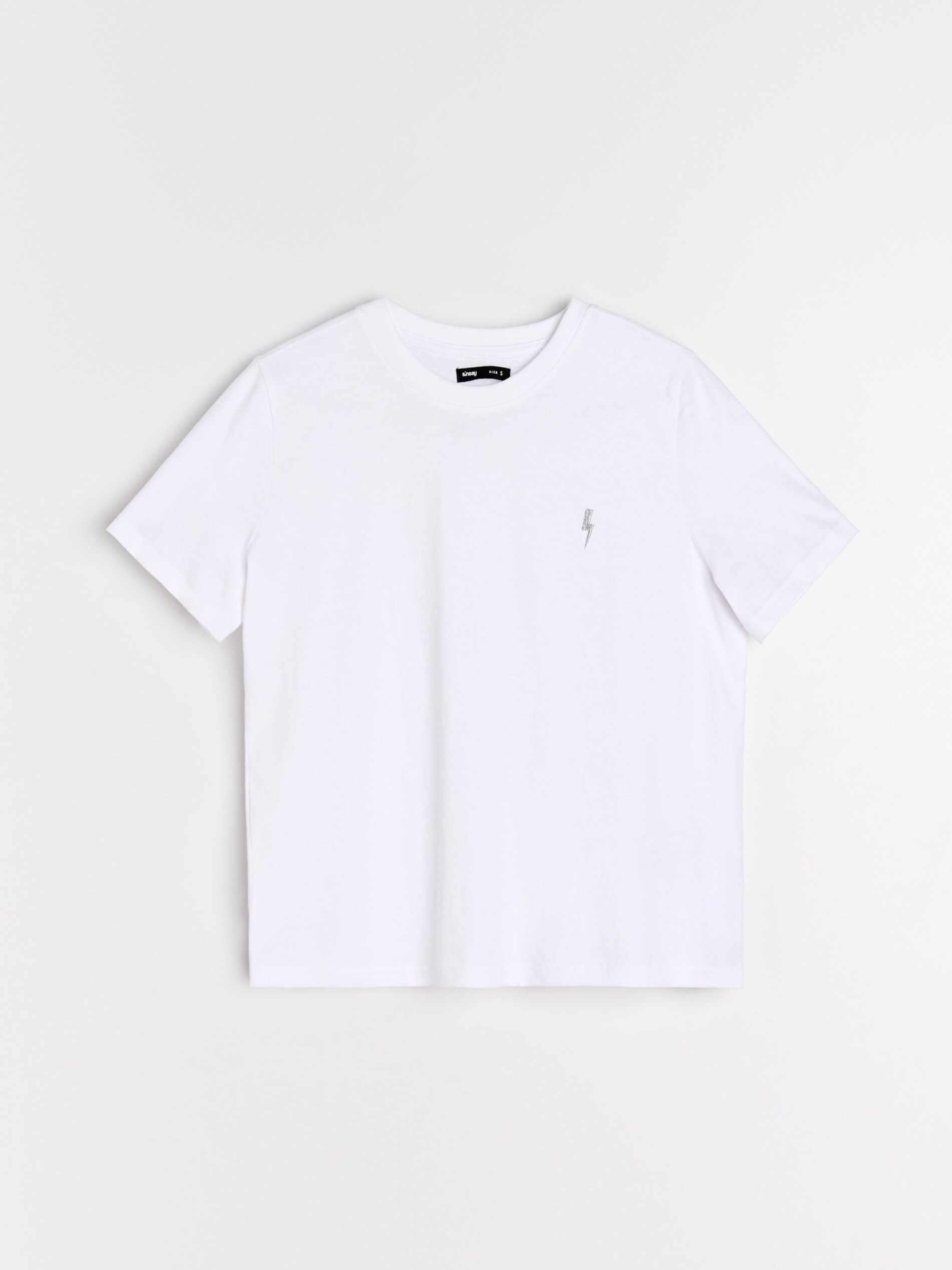 Sinsay - Μπλουζάκι με κοντό μανίκι - λευκο φωτογραφία