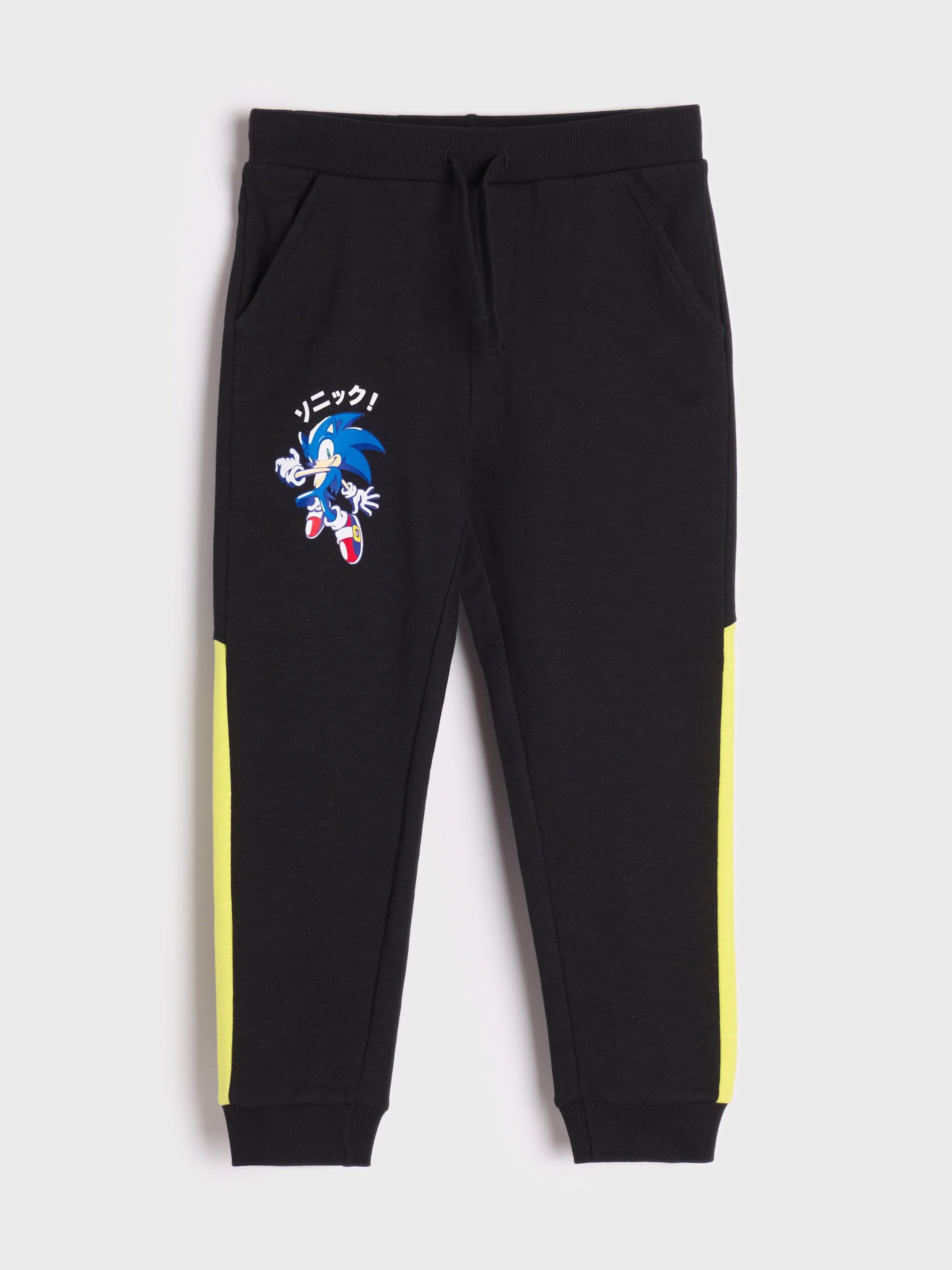 Sinsay - Pantaloni Sport Sonic The Hedgehog - Negru