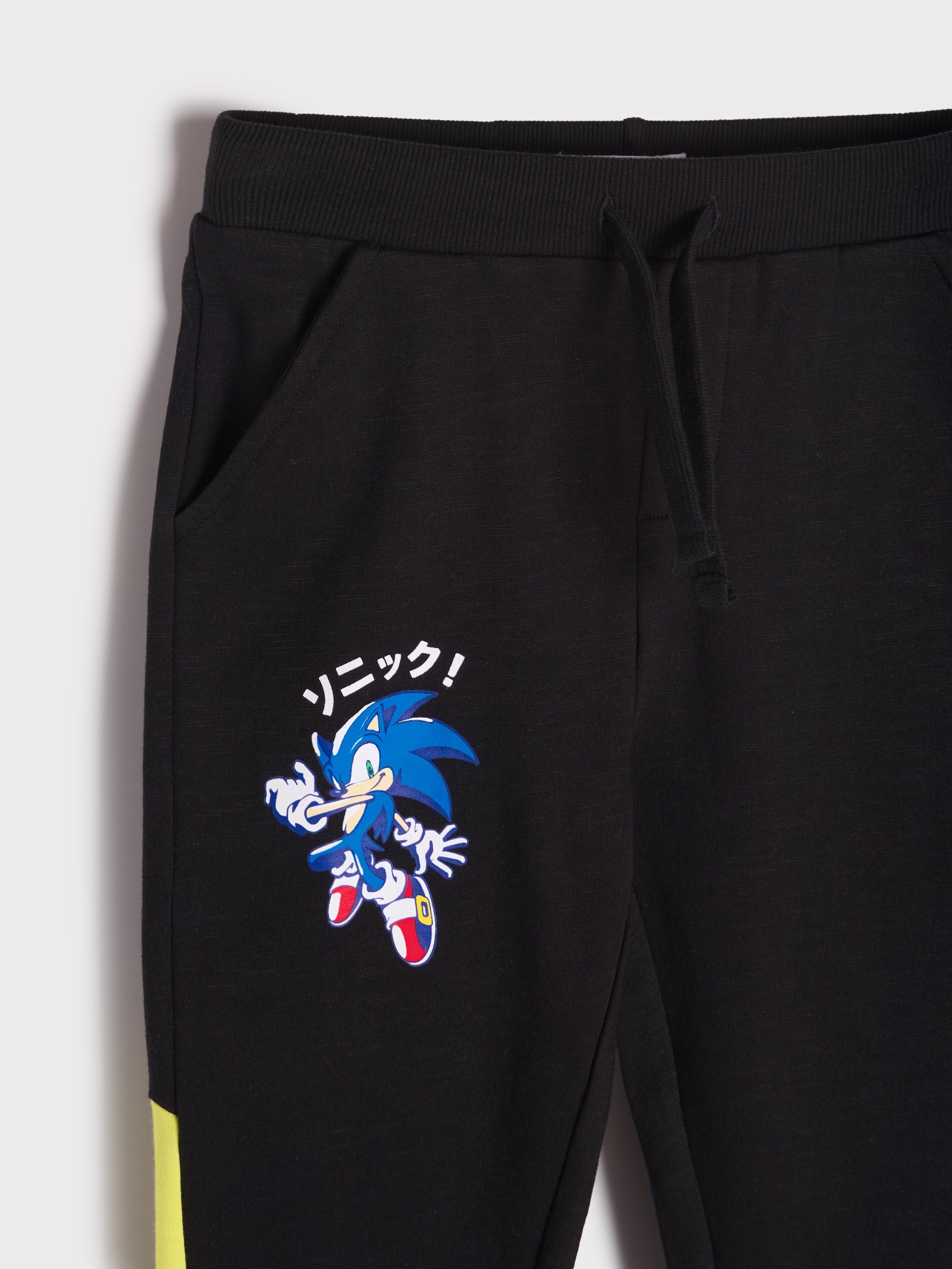 Sinsay - Pantaloni Sport Sonic The Hedgehog - Negru