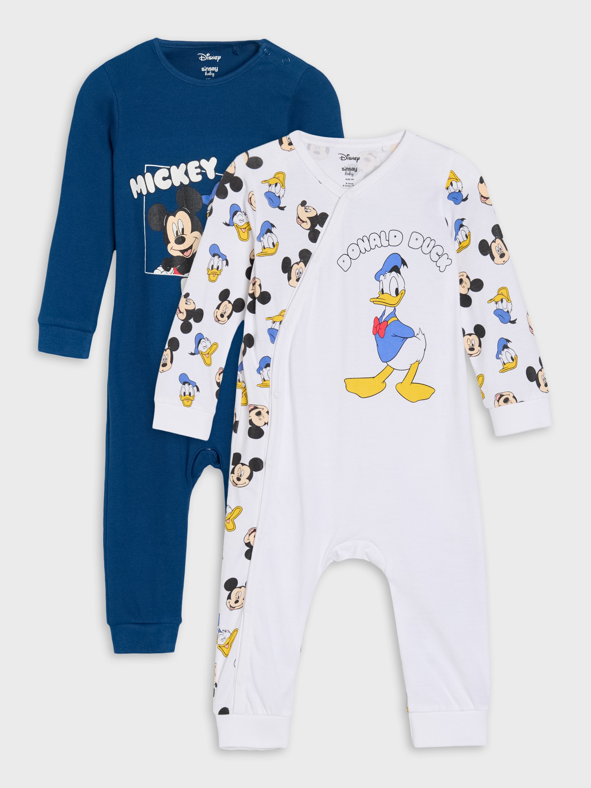 Sinsay - Σετ με 2 onesie Mickey Mouse - λευκο φωτογραφία