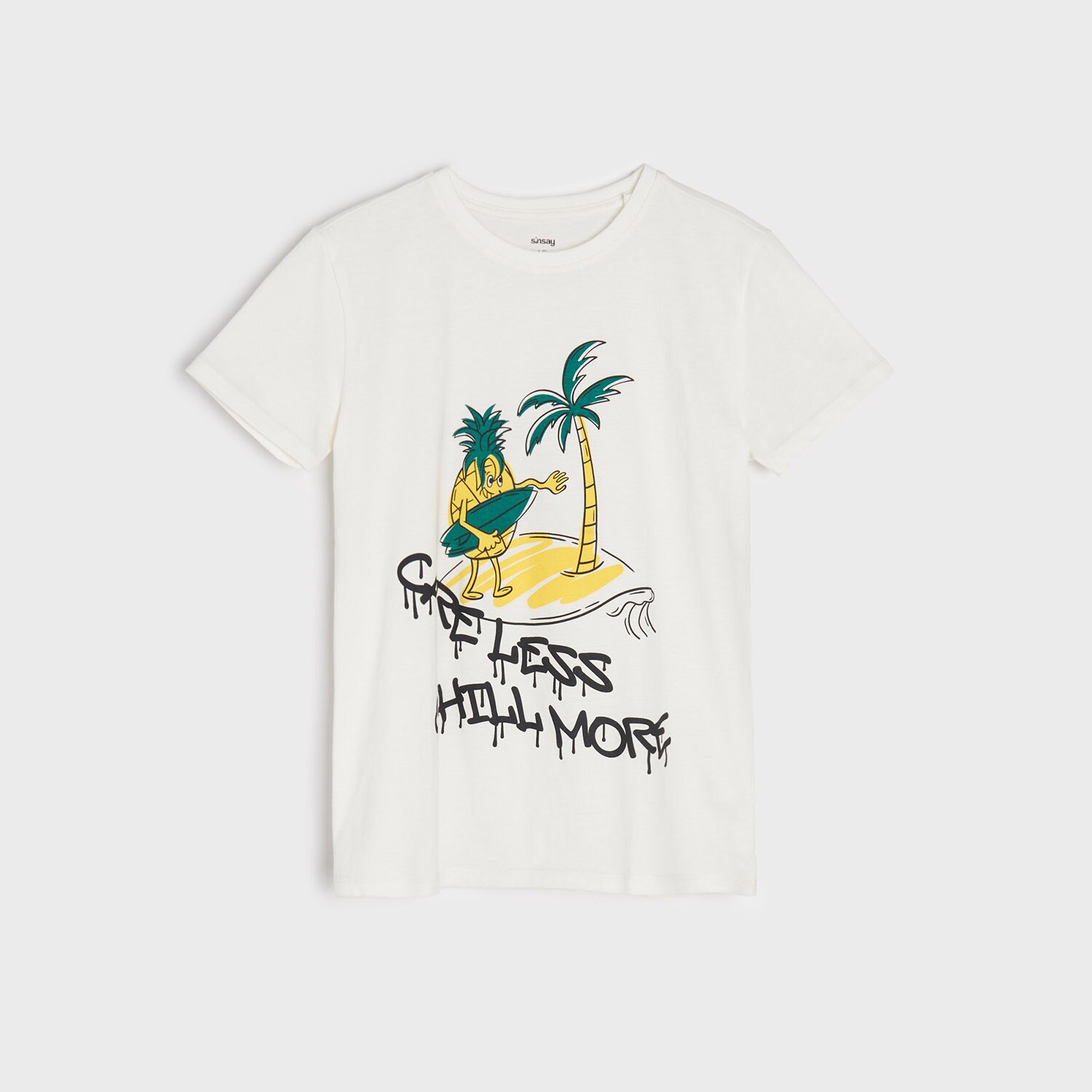 Sinsay – Tricou cu imprimeu – Ivory blouseroumaine-shop.com imagine noua
