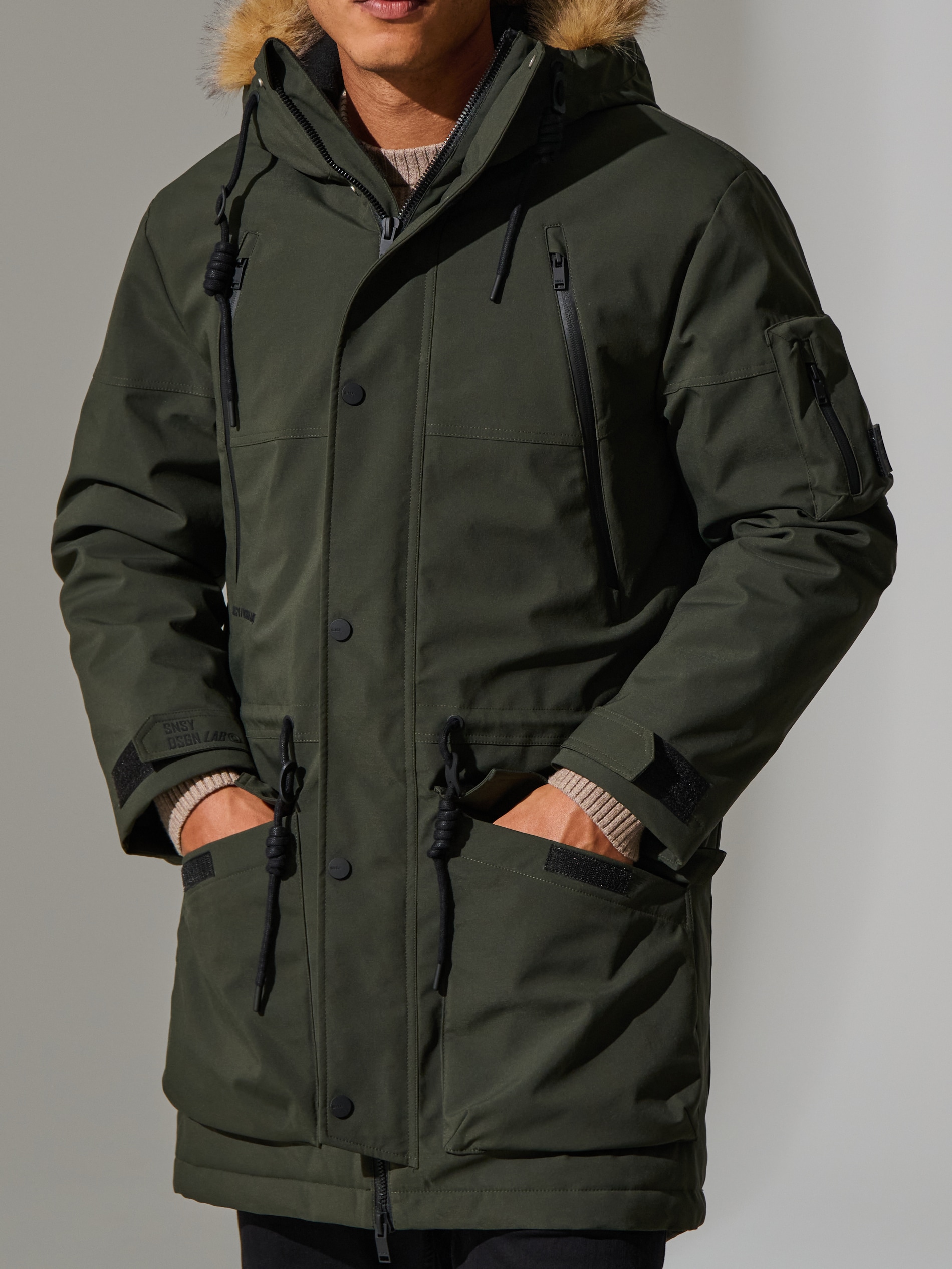Sinsay - Kurtka parka - zielony