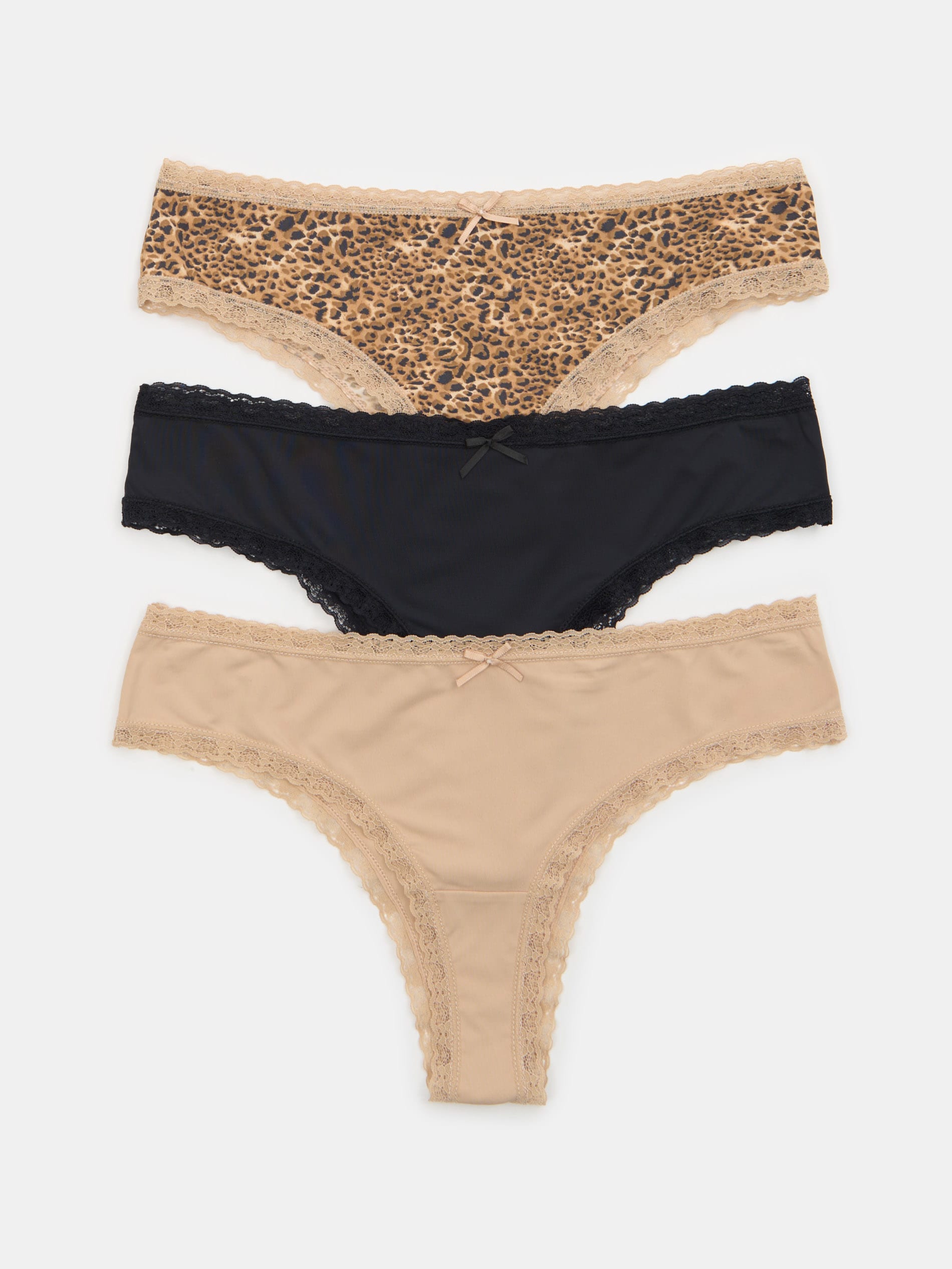 Sinsay - Stringi typu tanga 3 pack - wielobarwny