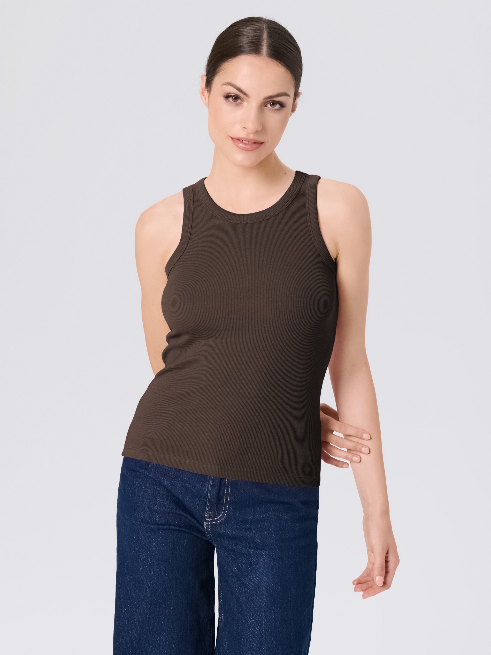 Sinsay - Tank top - brązowy