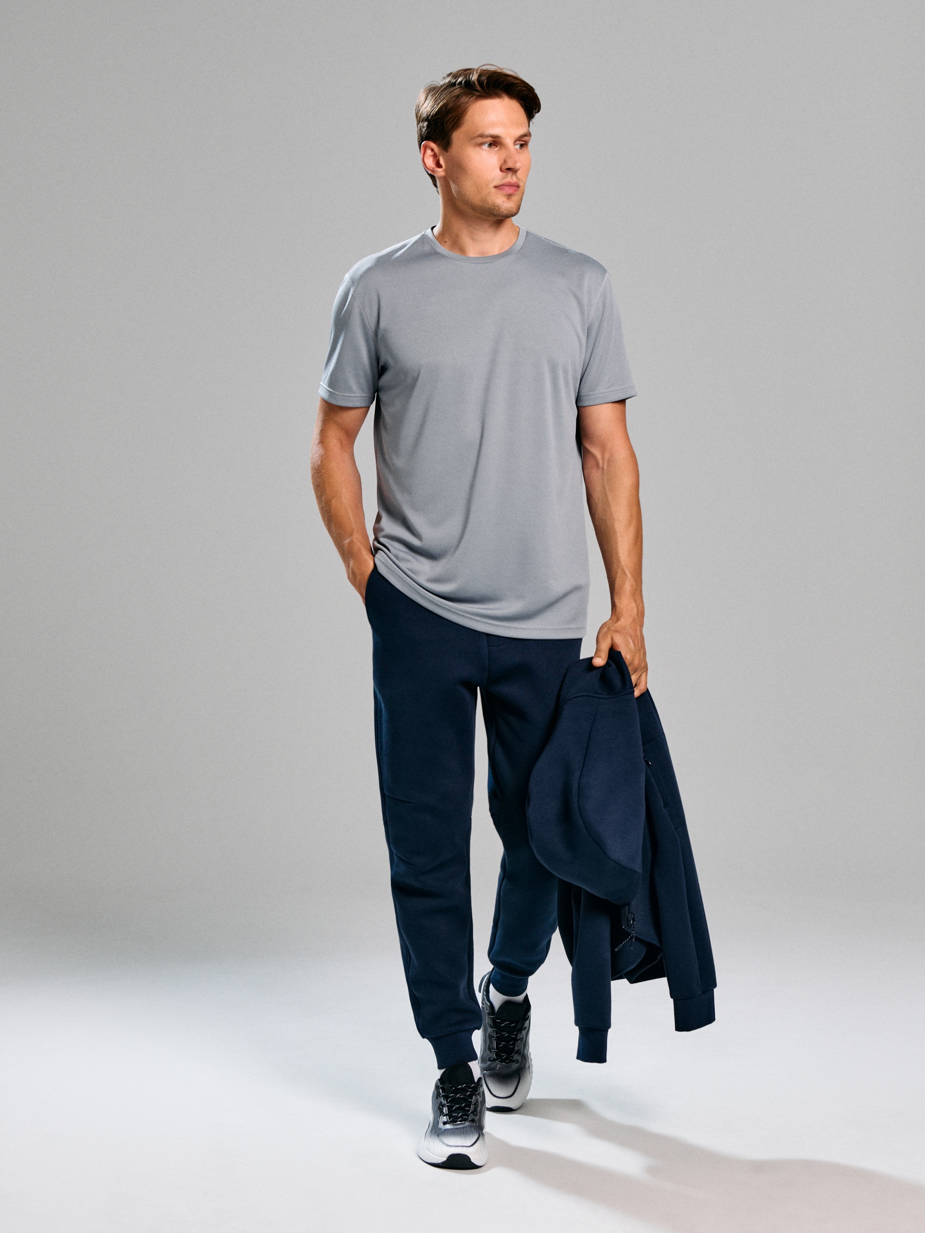 Sinsay - Μπλουζάκι με κοντό μανίκι - ανοιχτό γκρι φωτογραφία