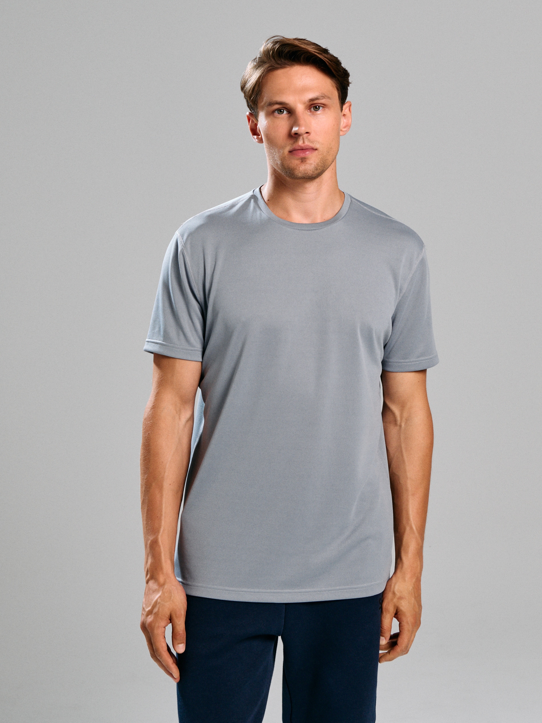 Sinsay - Μπλουζάκι με κοντό μανίκι - ανοιχτό γκρι φωτογραφία