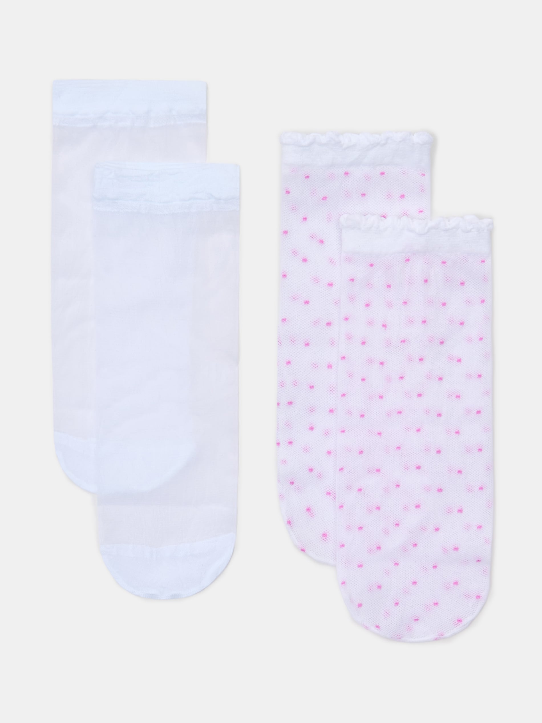 Sinsay - Cienkie skarpetki 2 pack - kremowy