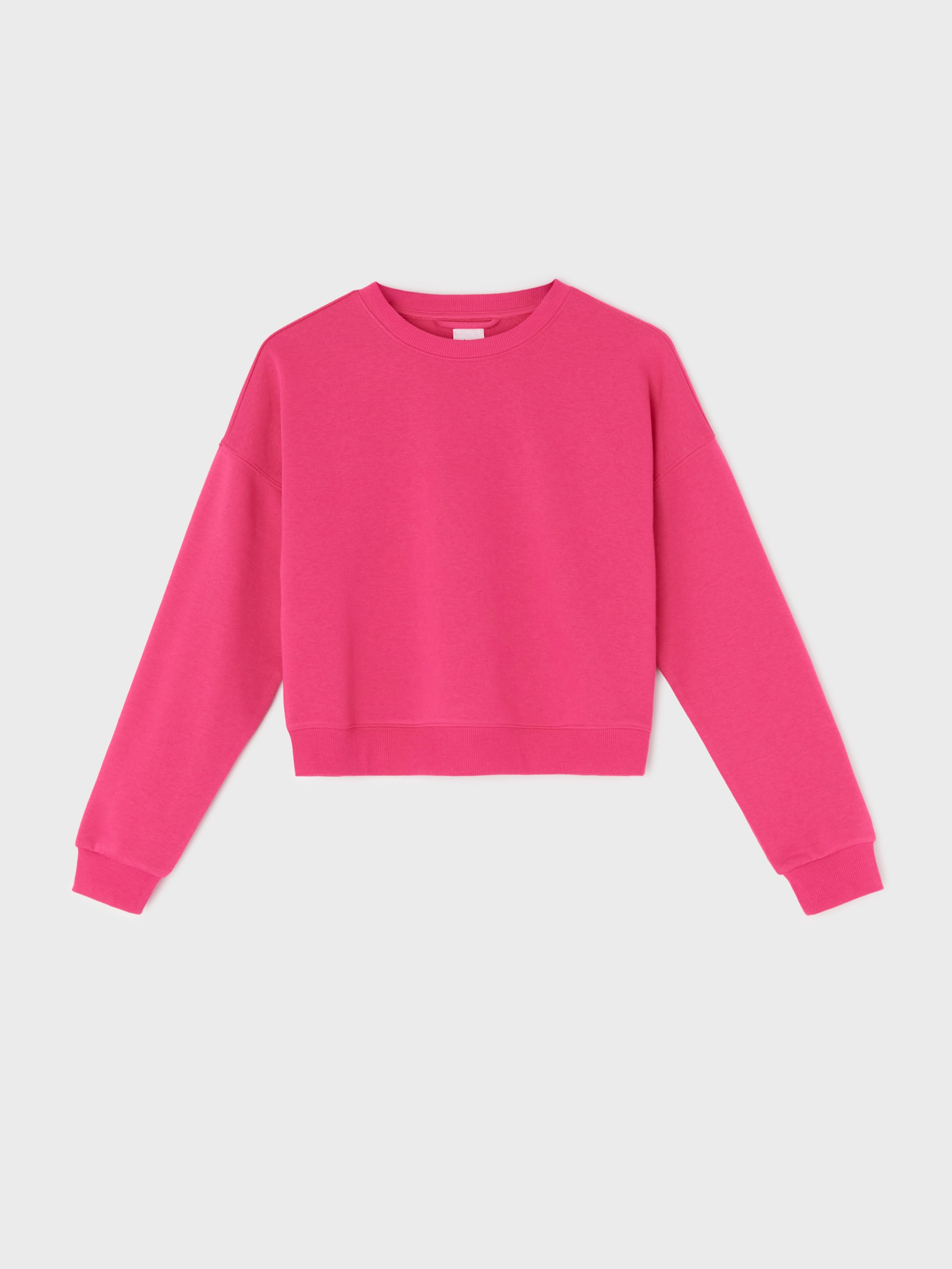 Sinsay - Gładka bluza crewneck - różowy