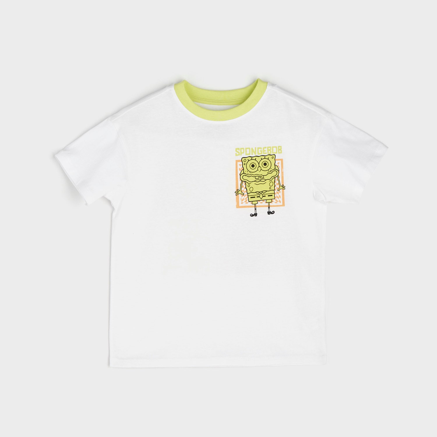 Sinsay - Tricou SpongeBob - Alb