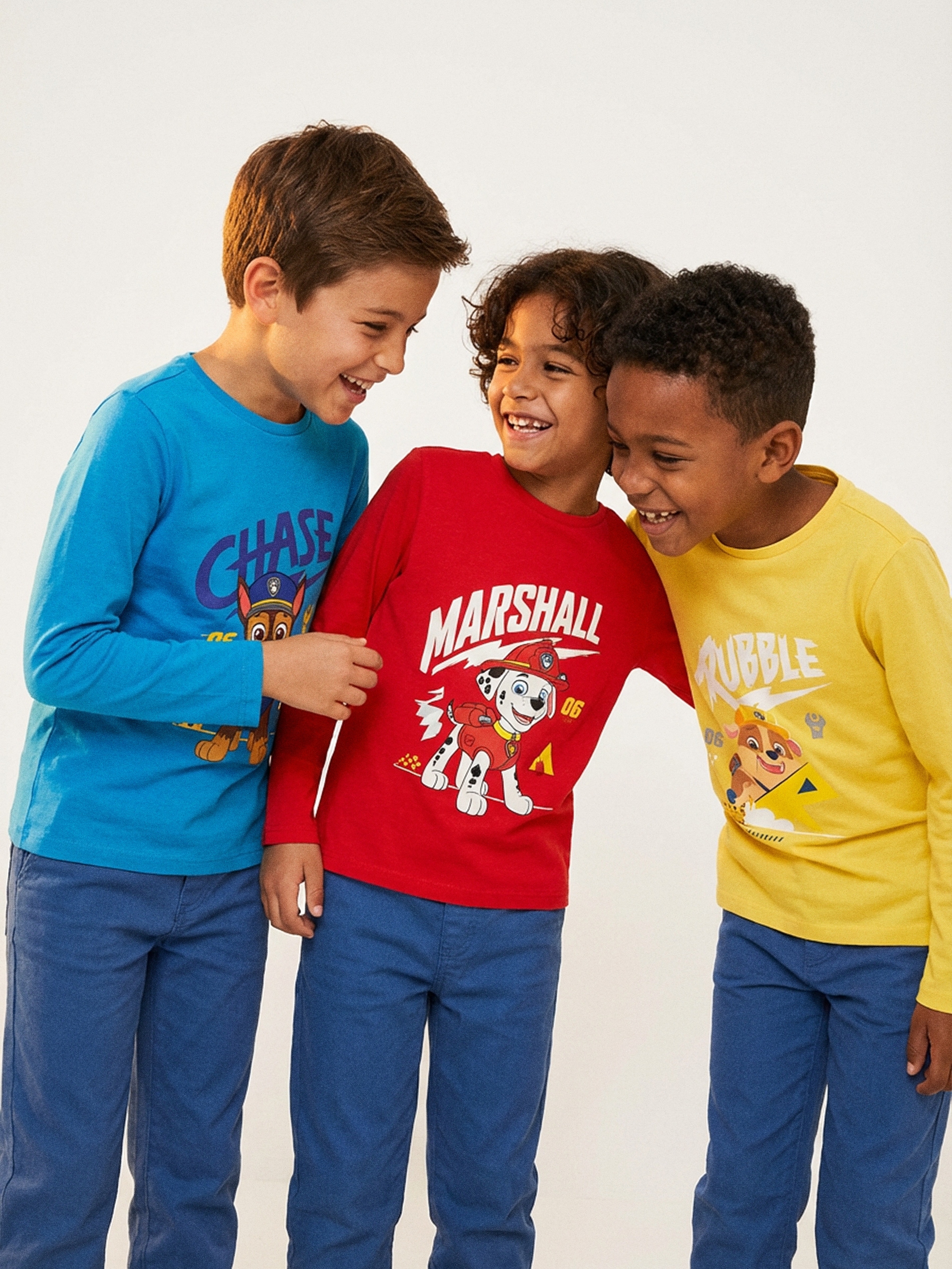 Sinsay - Bawełniana koszulka 3 pack PAW Patrol - wielobarwny