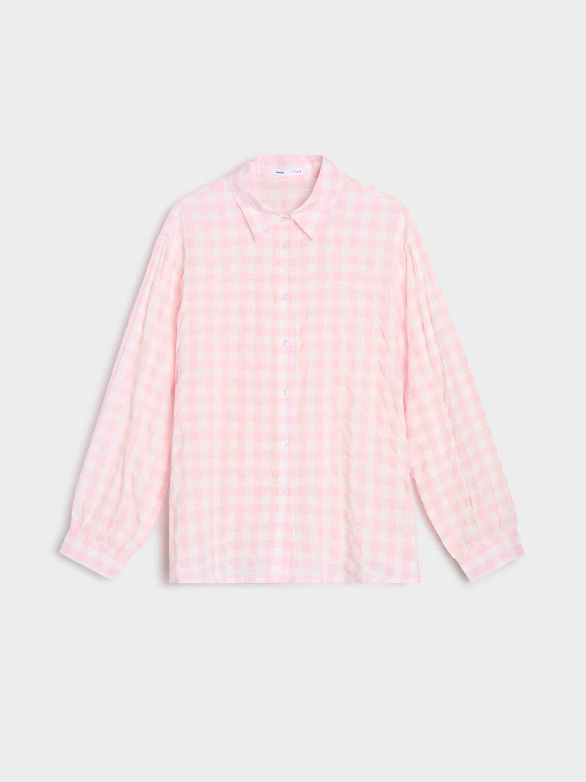 Sinsay - Καρό πουκάμισο - ροζ παστελ φωτογραφία
