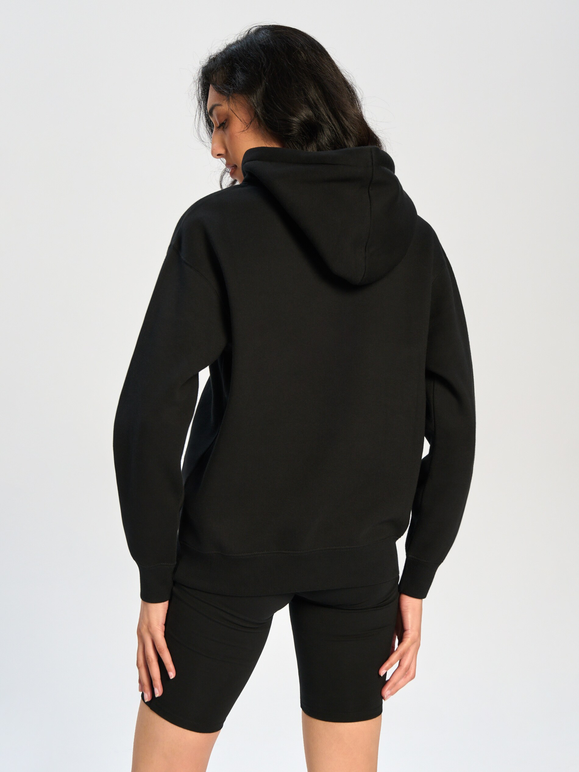 Sinsay - Φούτερ με κουκούλα - μαυρο φωτογραφία