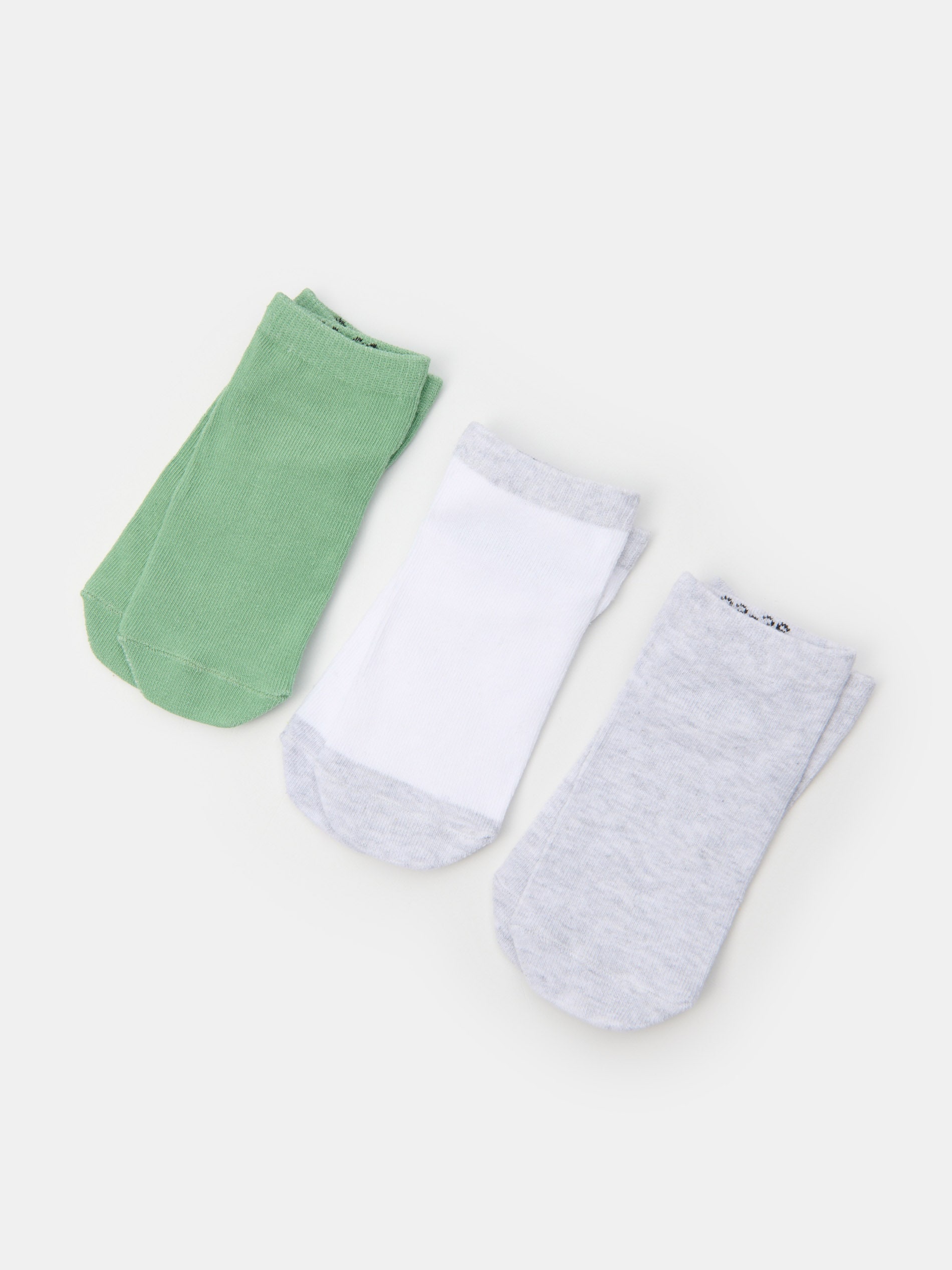 Sinsay - Krótkie skarpetki 3 pack - wielobarwny