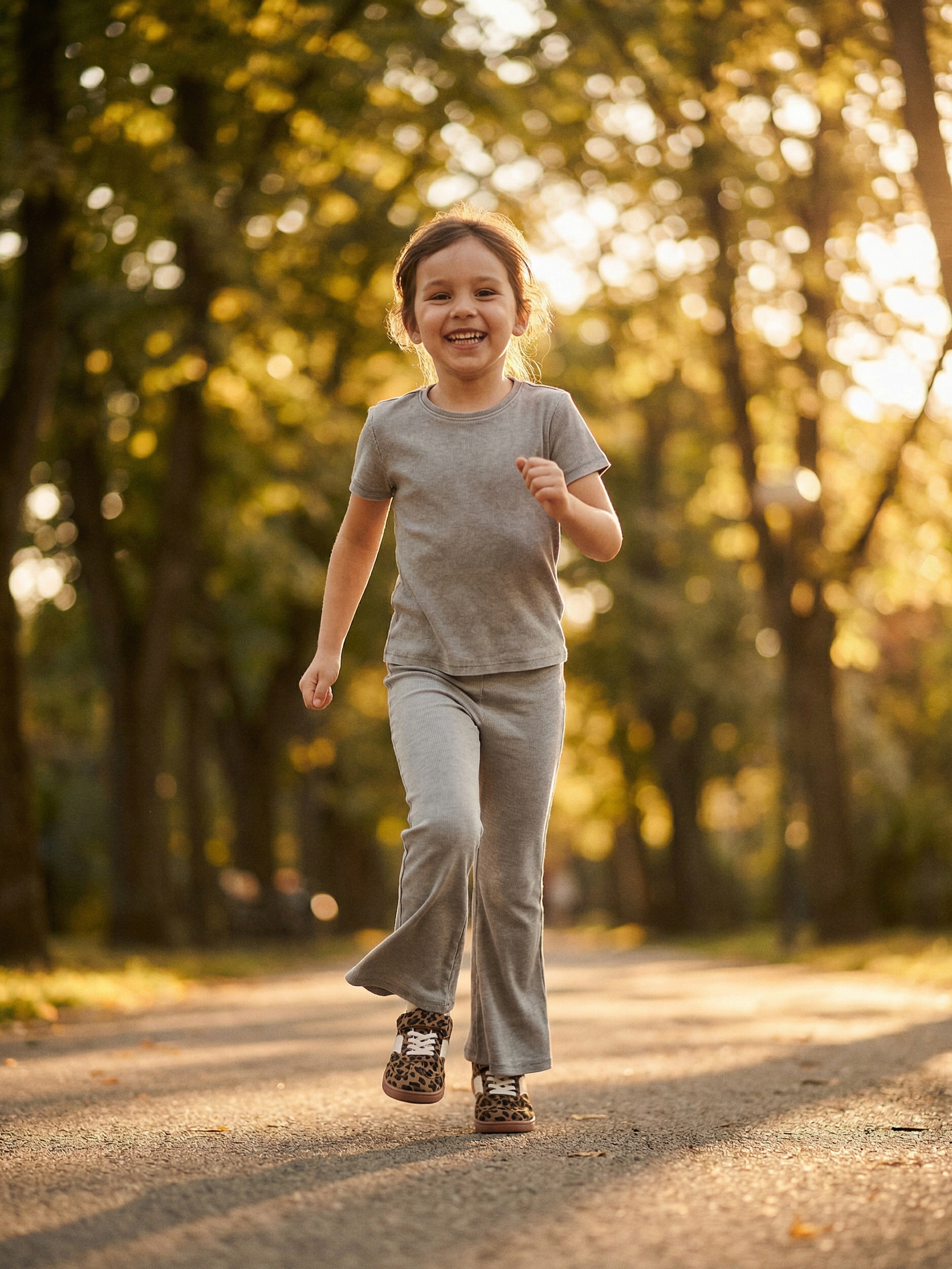 Sinsay - Legginsy flare z efektem sprania - szary