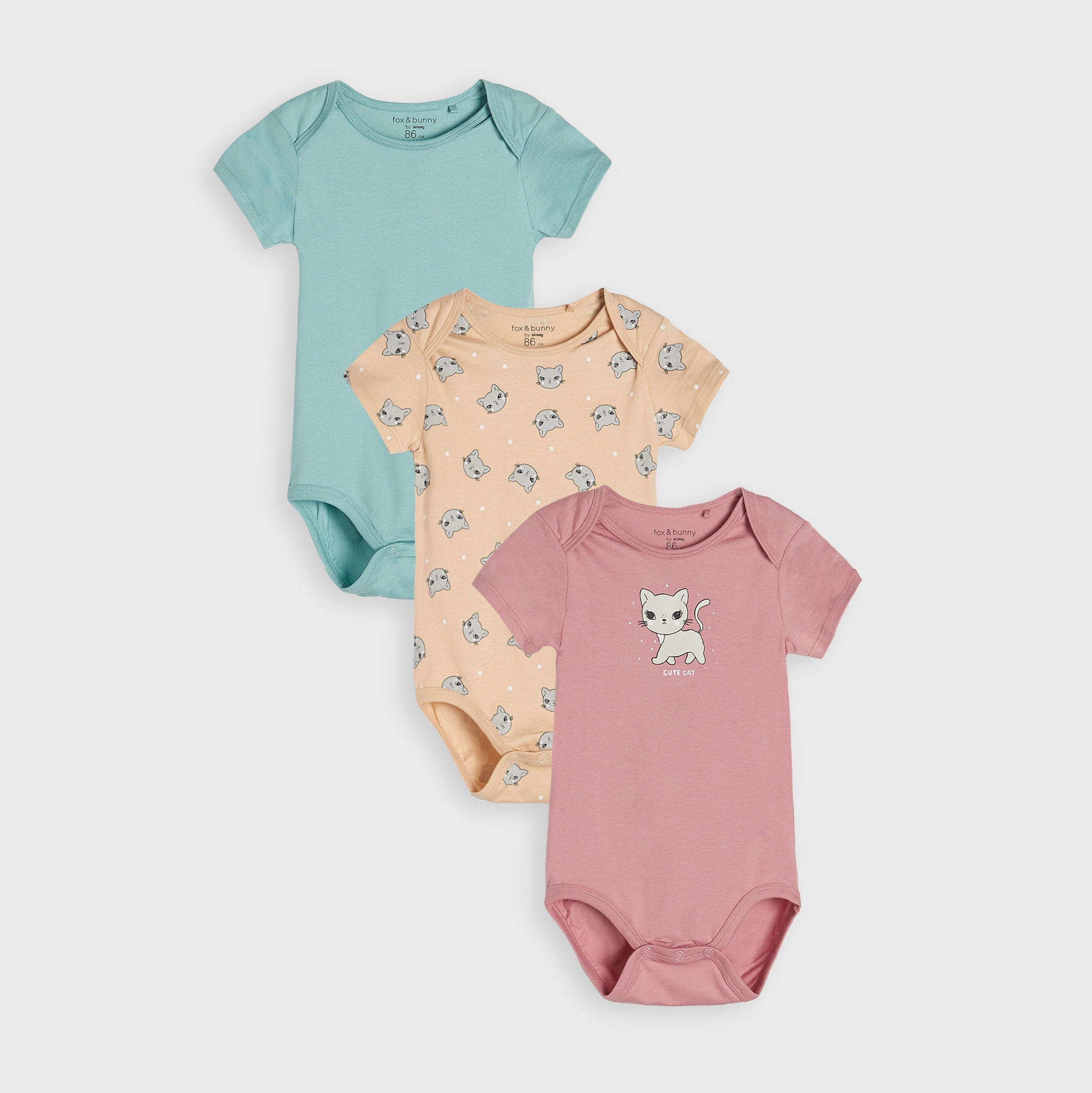 Sinsay – Set de 3 body-uri – Ivory Sinsay imagine noua 2022