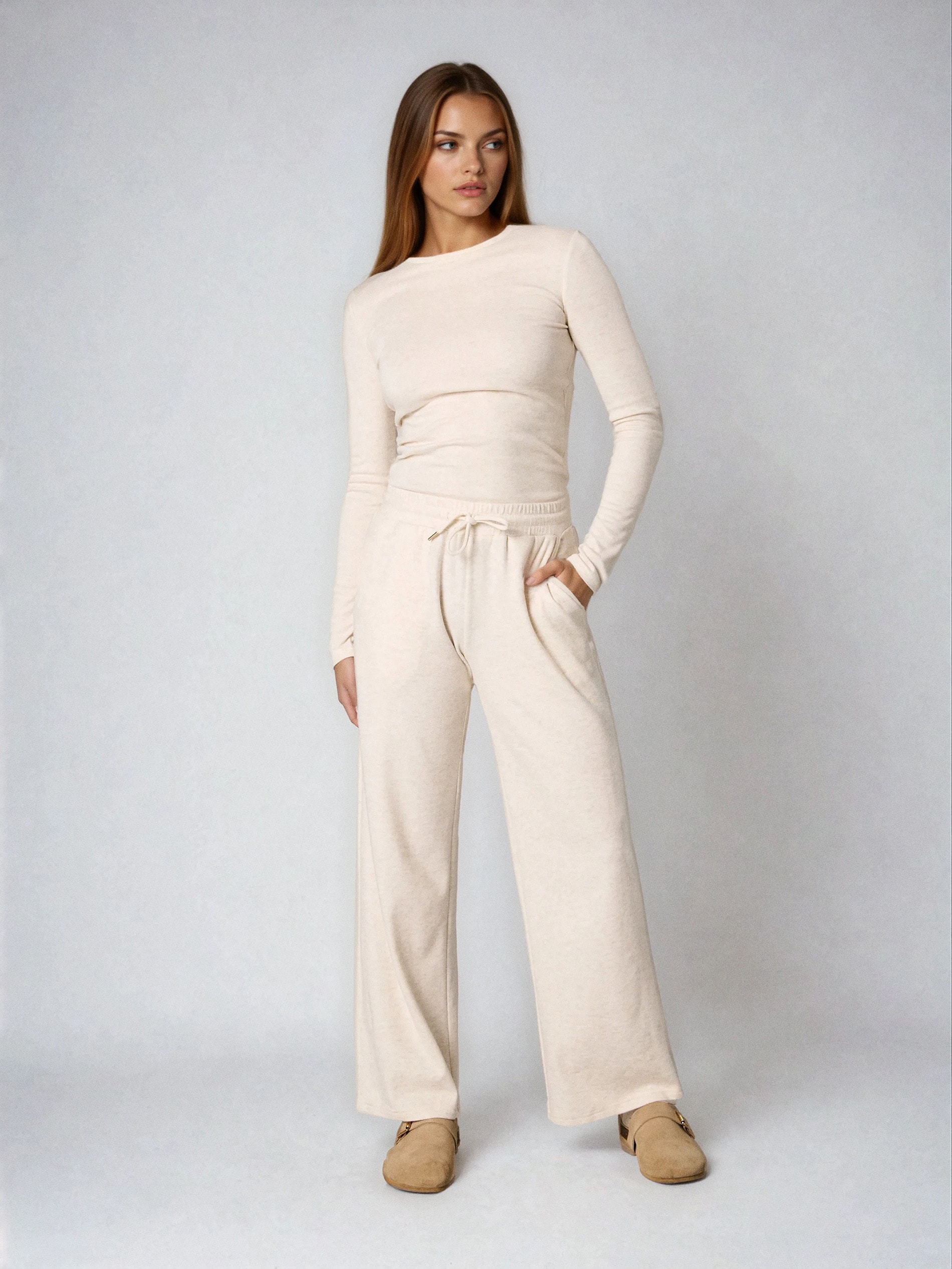 Sinsay - Παντελόνα - κρεμ φωτογραφία