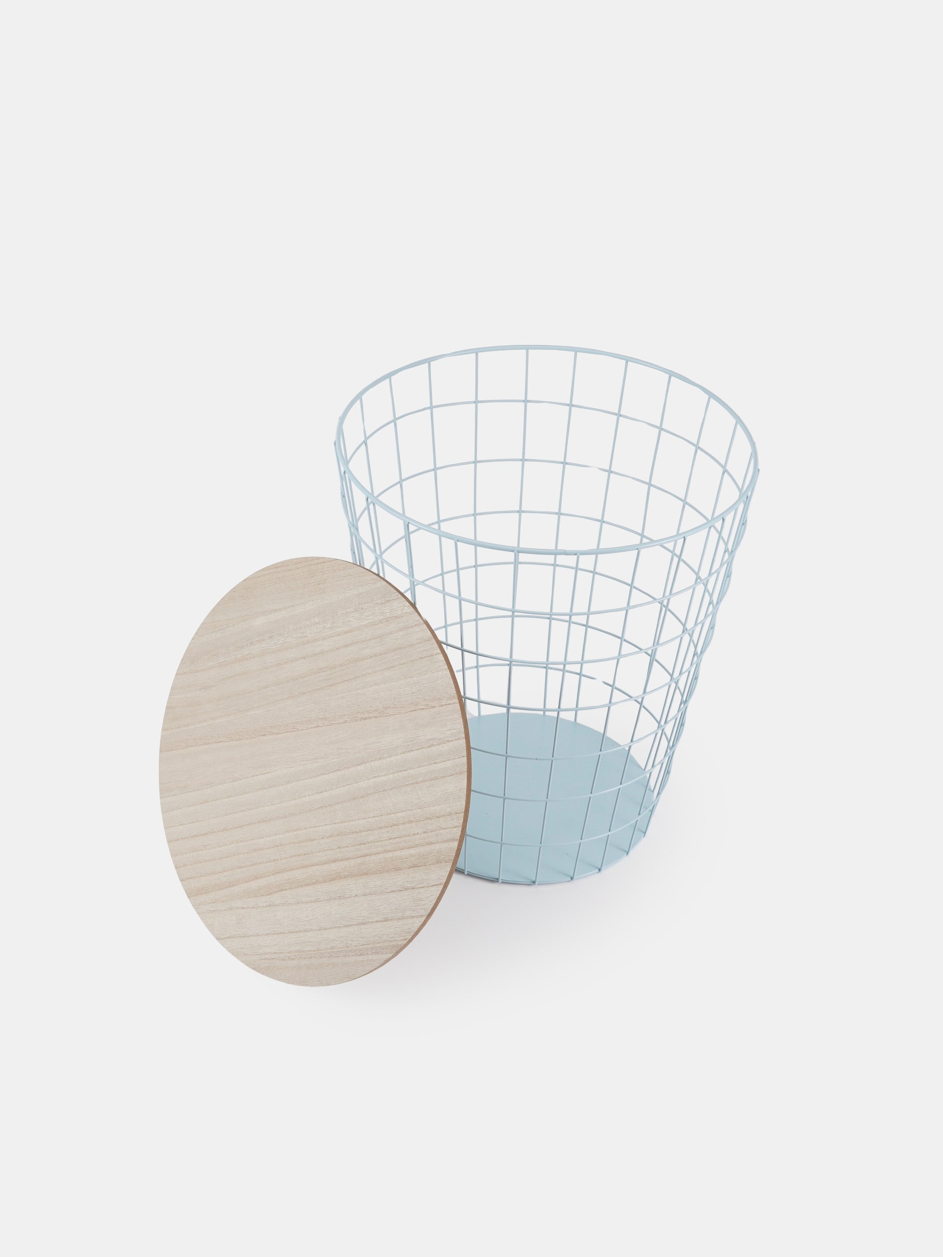 Sinsay - Μεταλλικό τραπεζάκι με λειτουργία αποθήκευσης - πρασινο παλ φωτογραφία