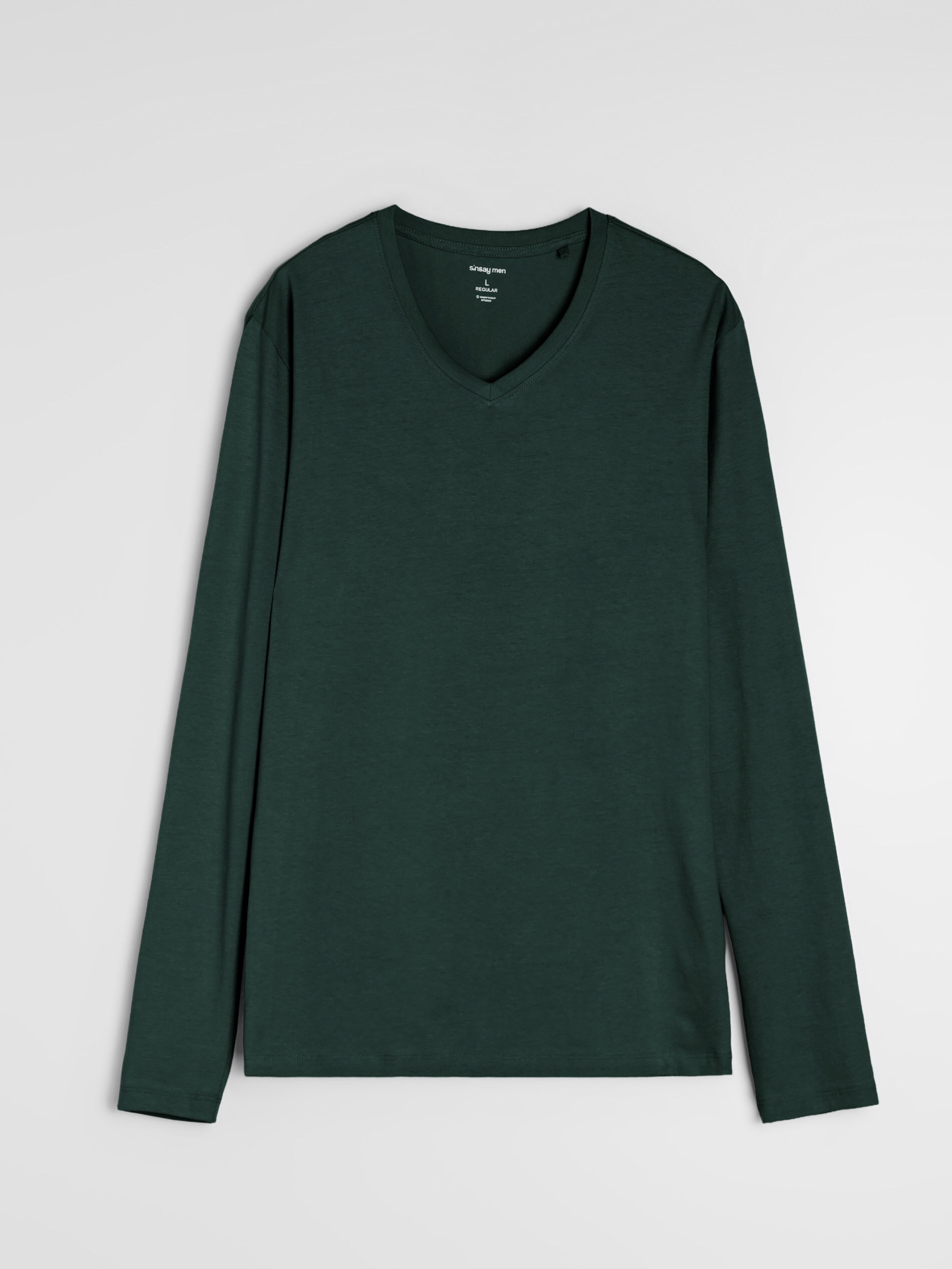 Sinsay - Βαμβακερό basic μπλουζάκι - γαλαζοπρασινο φωτογραφία