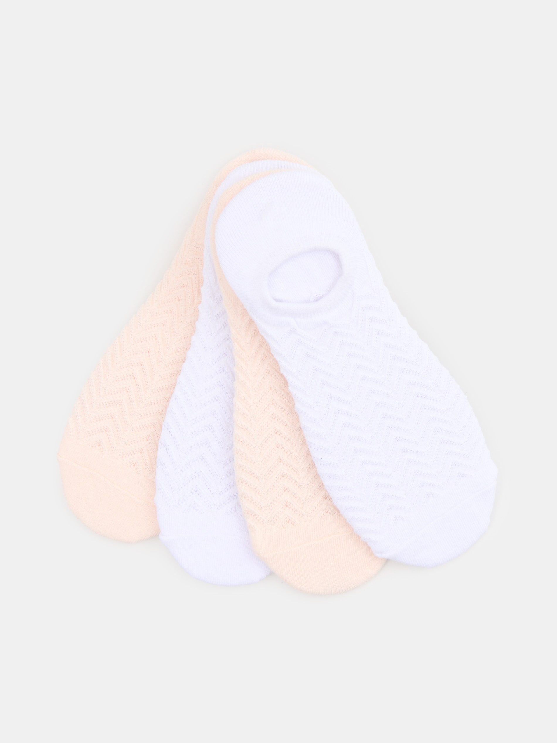 Sinsay - Bawełniane stopki 4 pack - biały