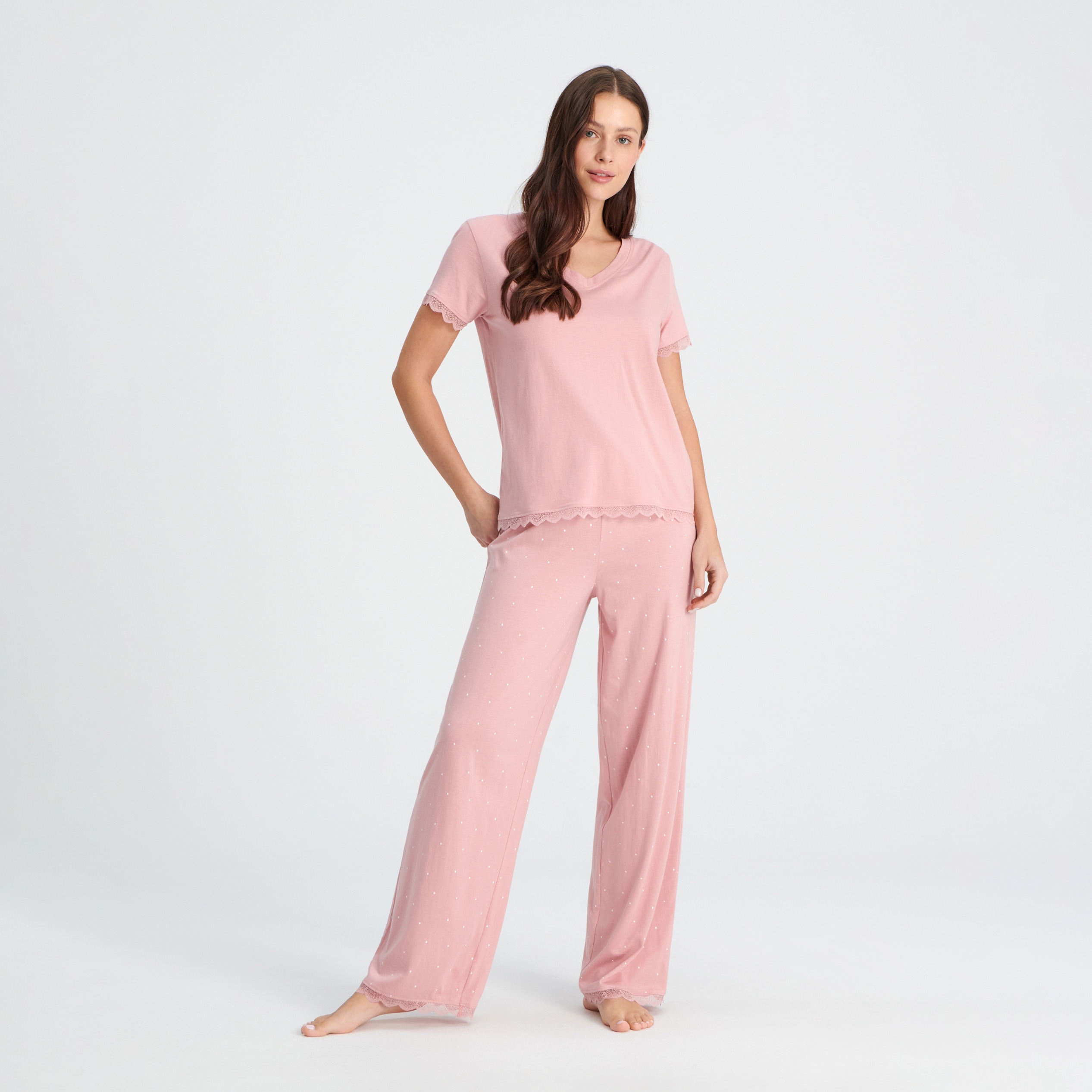 E-shop Sinsay - Dvojdielne pyžamo - Ružová