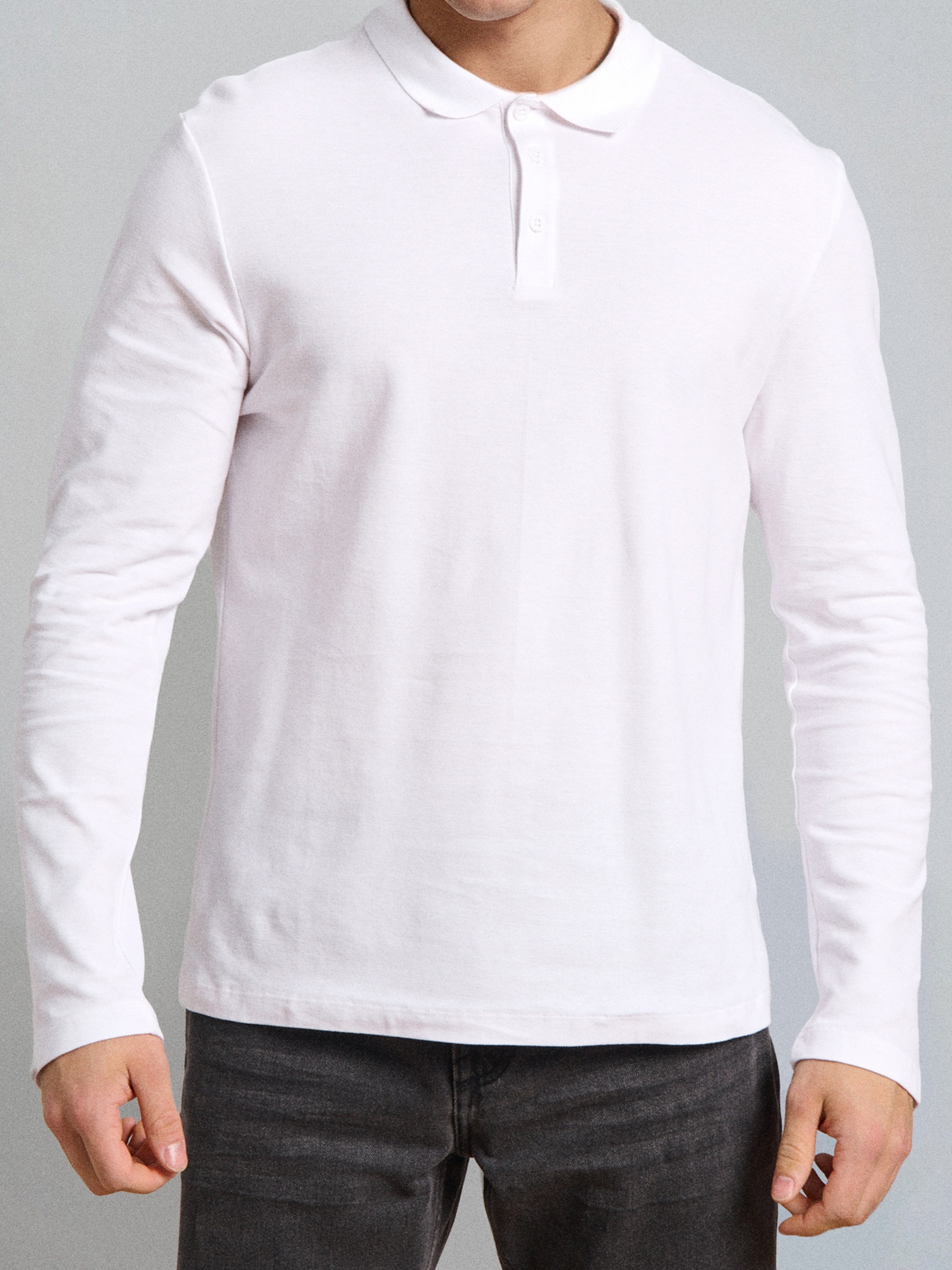 Sinsay - Bawełniana koszulka polo - biały