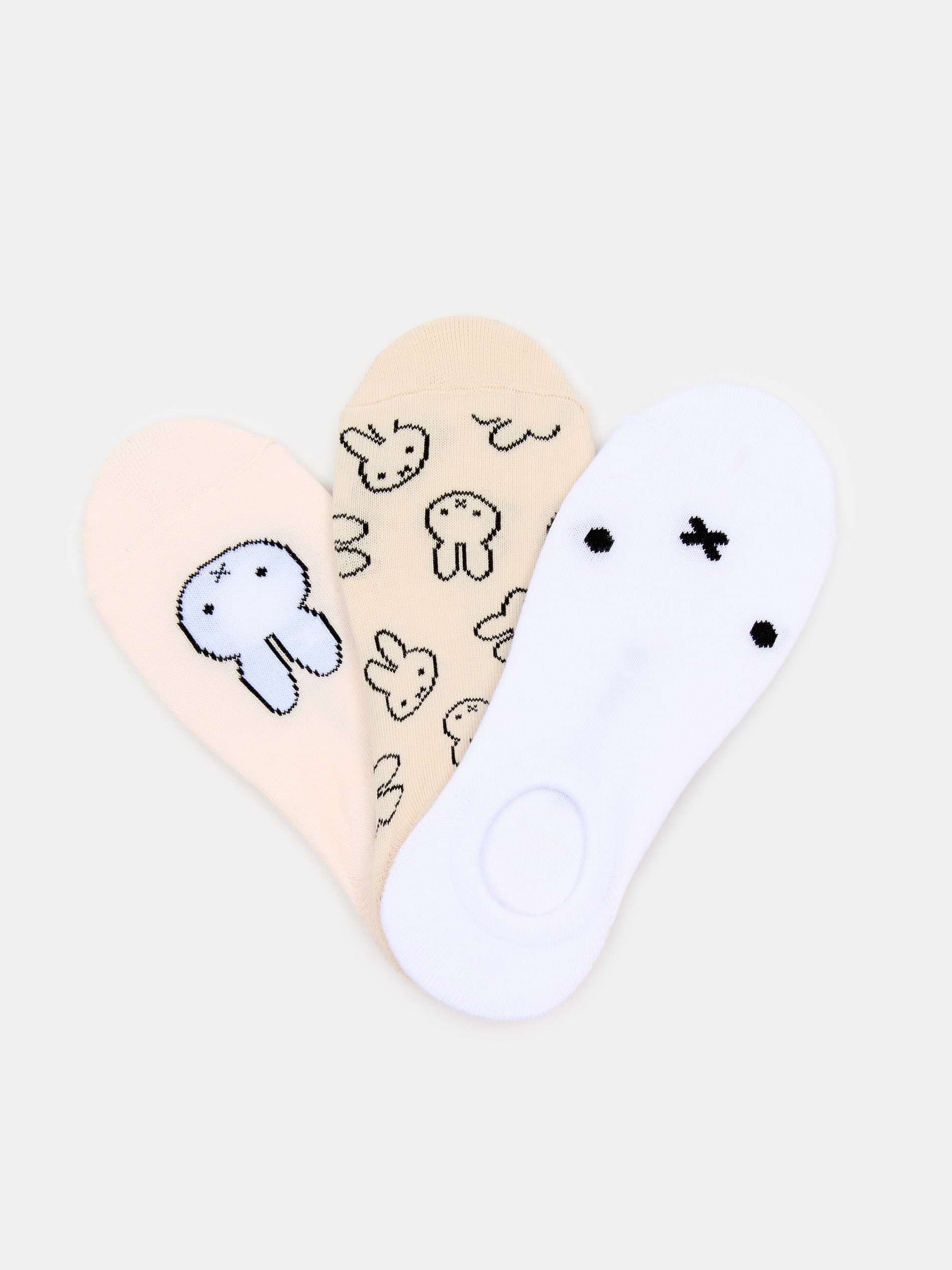 Sinsay - Prążkowane skarpetki 3 pack Miffy - wielobarwny