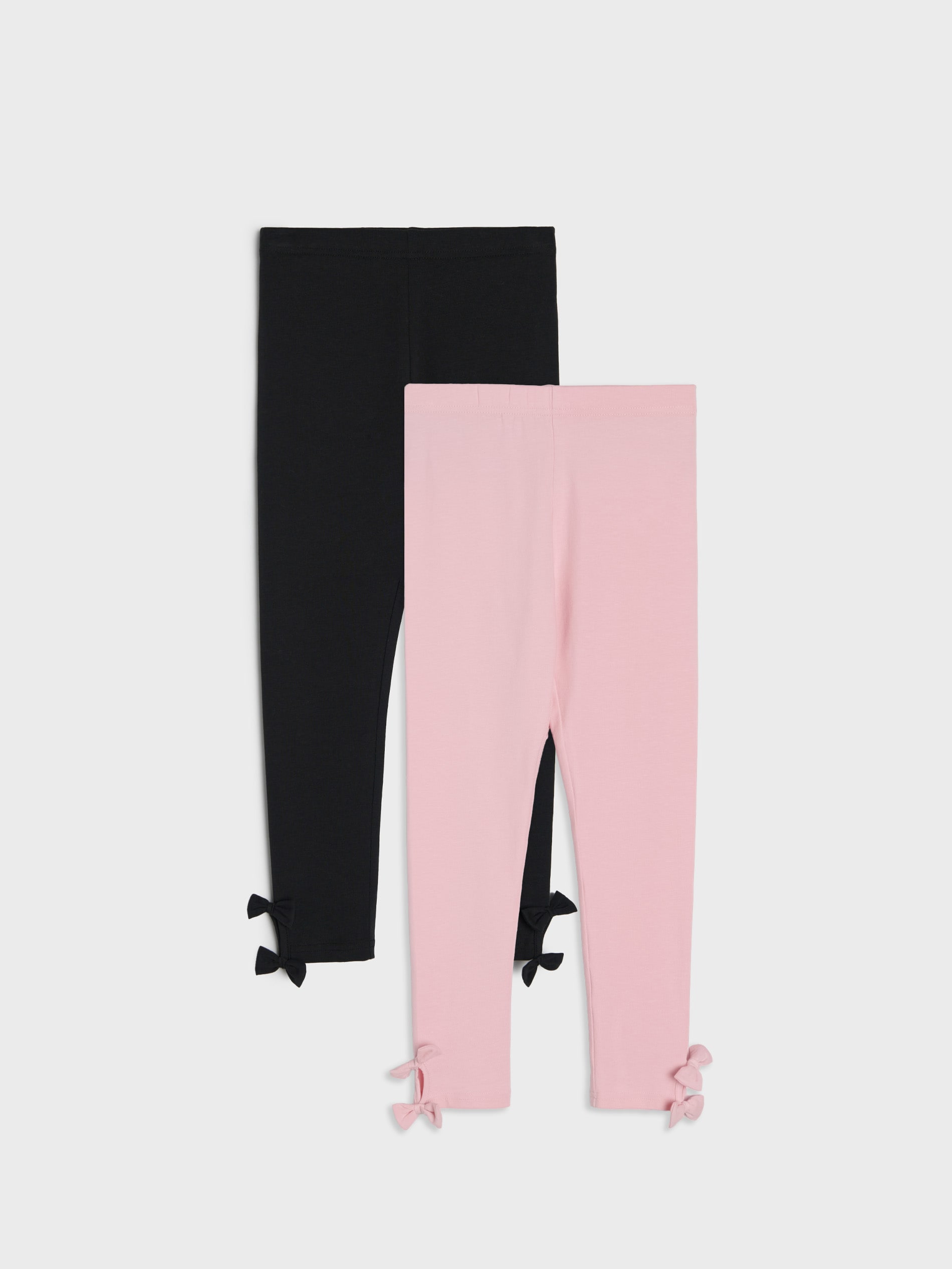 Sinsay - Bawełniane legginsy z ozdobnymi kokardami 2 pack - wielobarwny