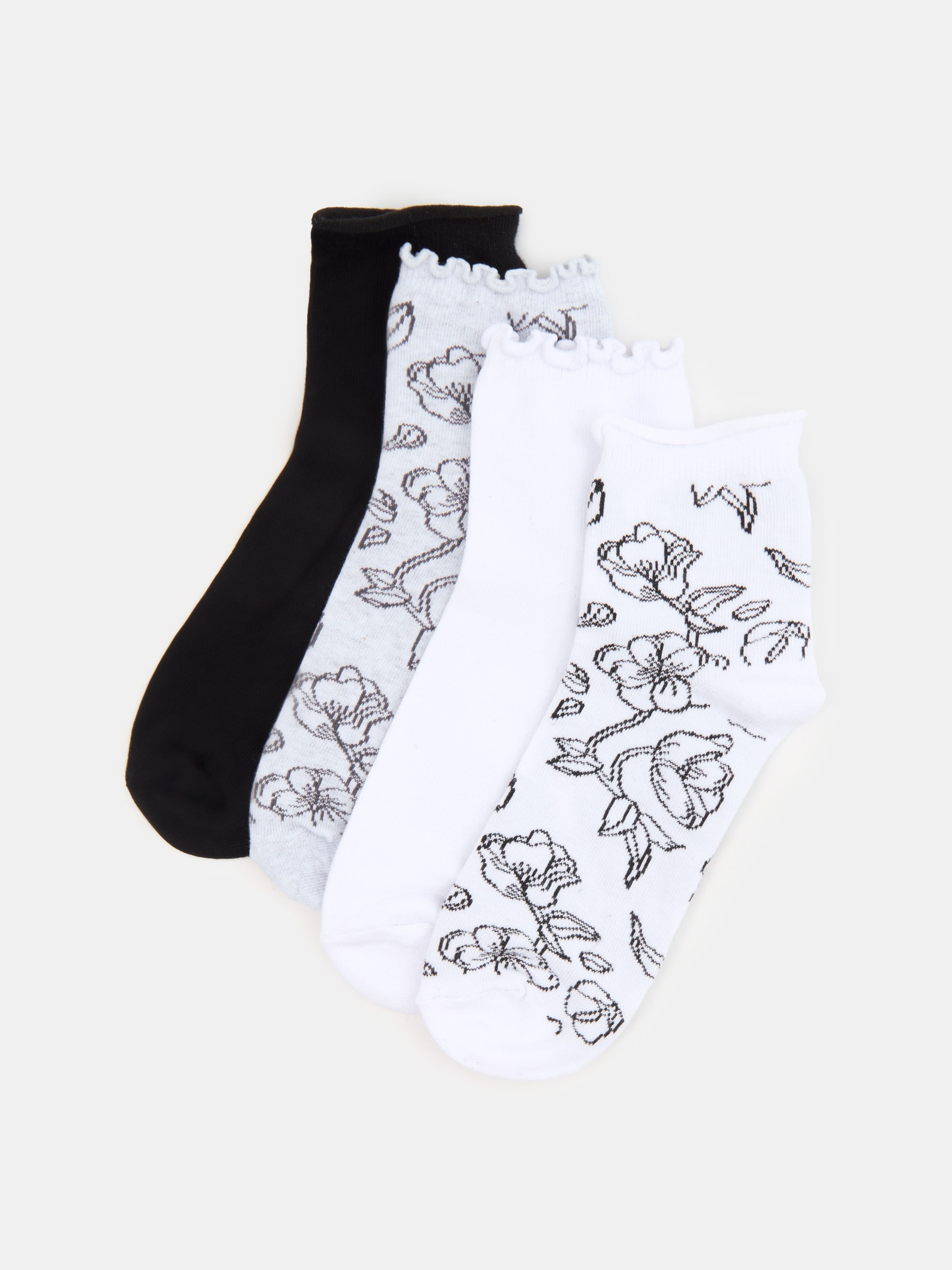 Sinsay - Bawełniane skarpetki 4 pack - wielobarwny